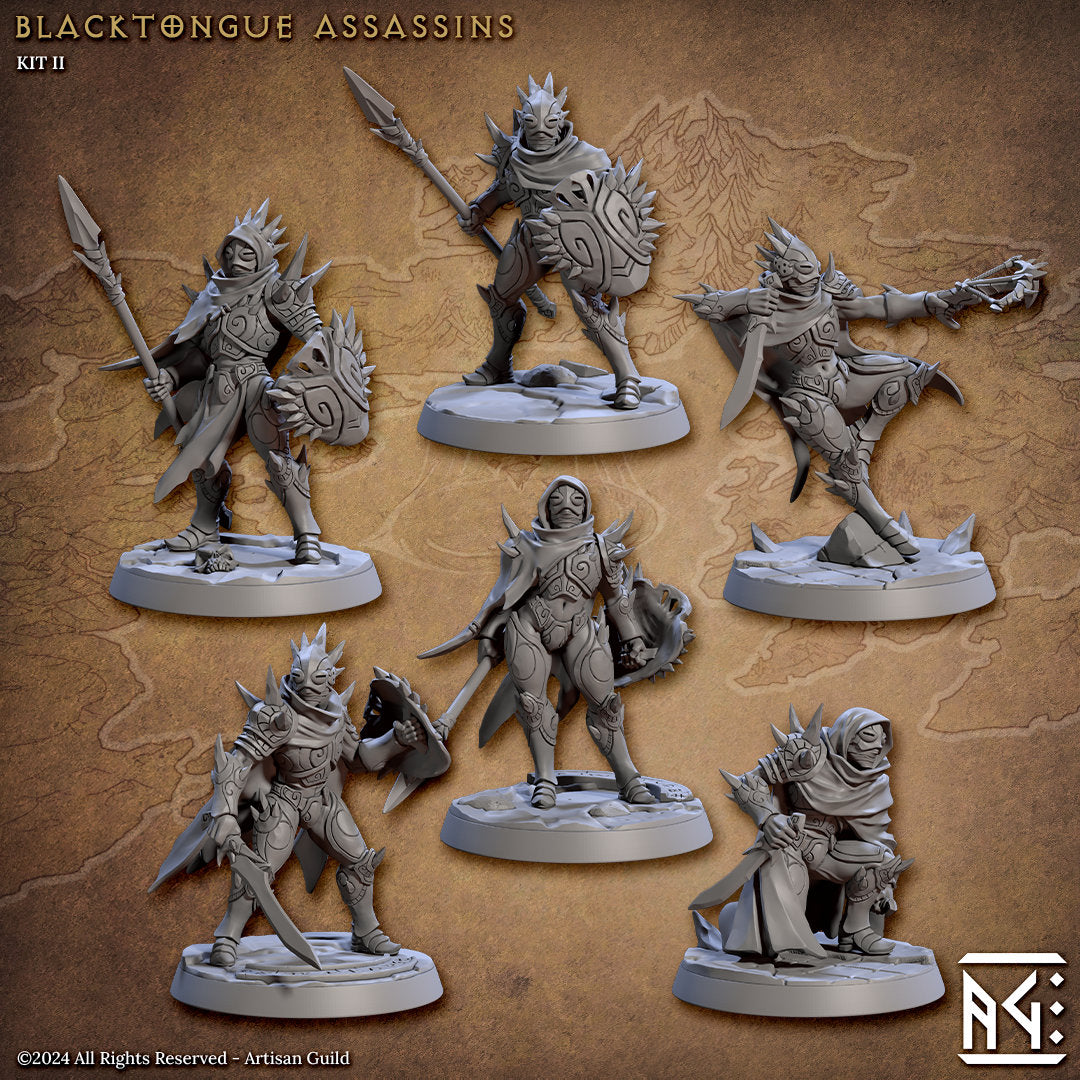 Elf Assassin Blacktongue | Artisan Guild Miniatures | Compatible with D&D/AoS | Fantasy | Tabletop RPG
