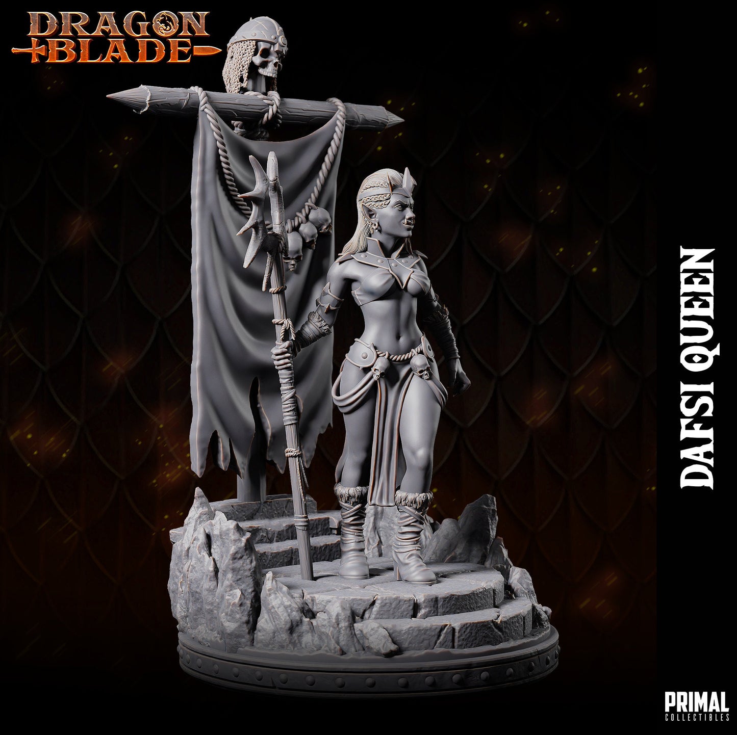 Goblin Queen Dafsi | Primal Collectibles | Compatible with D&D/AoS | Fantasy