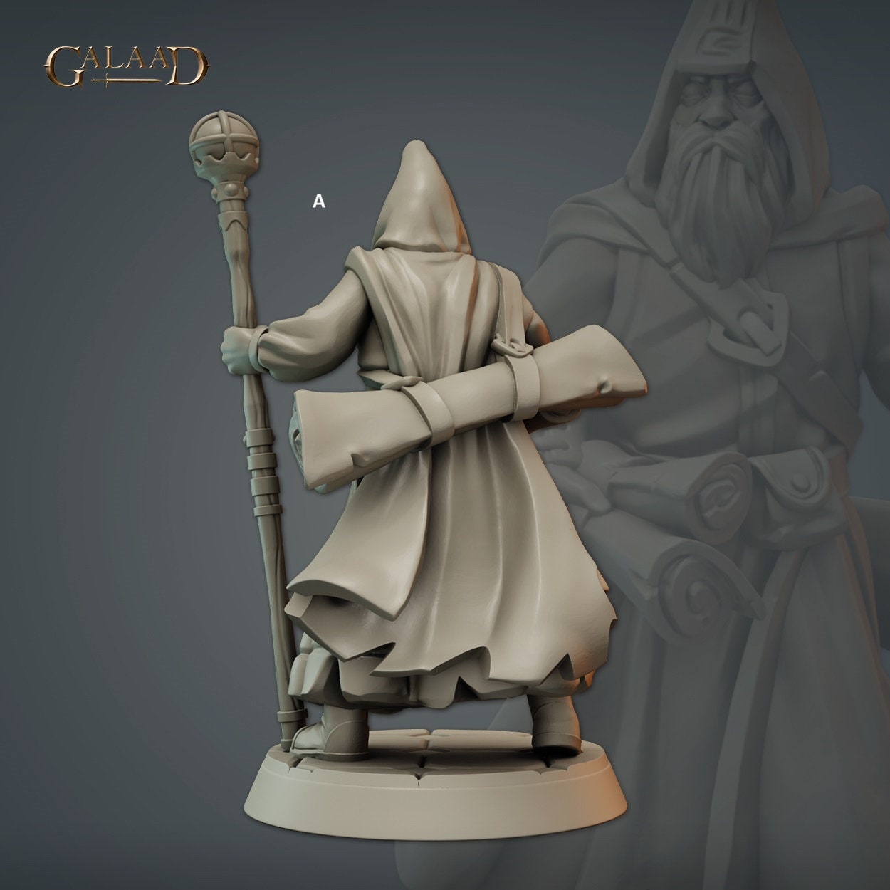 Priest Wizard | Galaad Miniatures | Compatible with D&D/AoS | Fantasy | Tabletop RPG