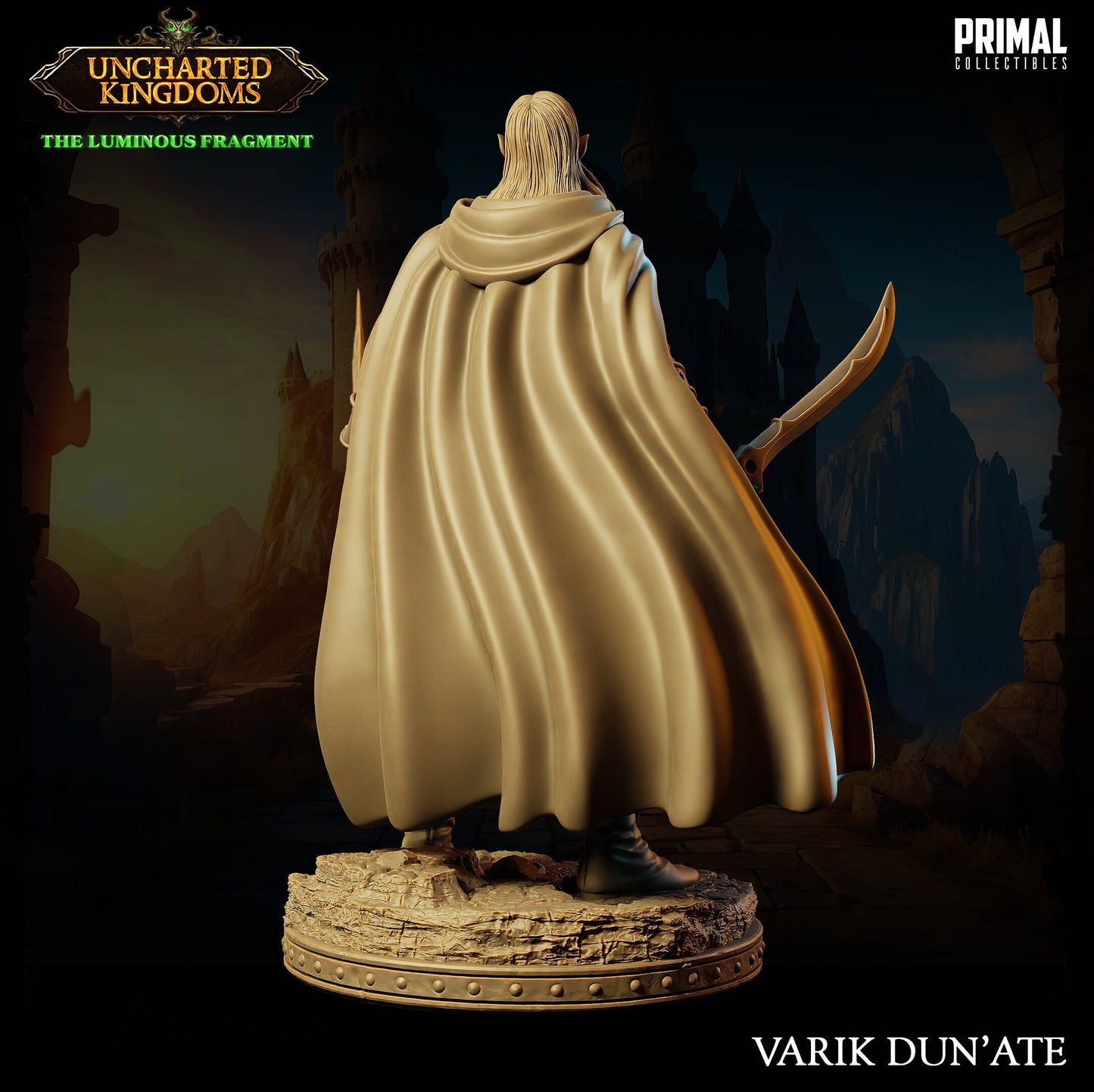 Dark Elf Varik | Primal Collectibles | Compatible with D&D/AoS | Fantasy