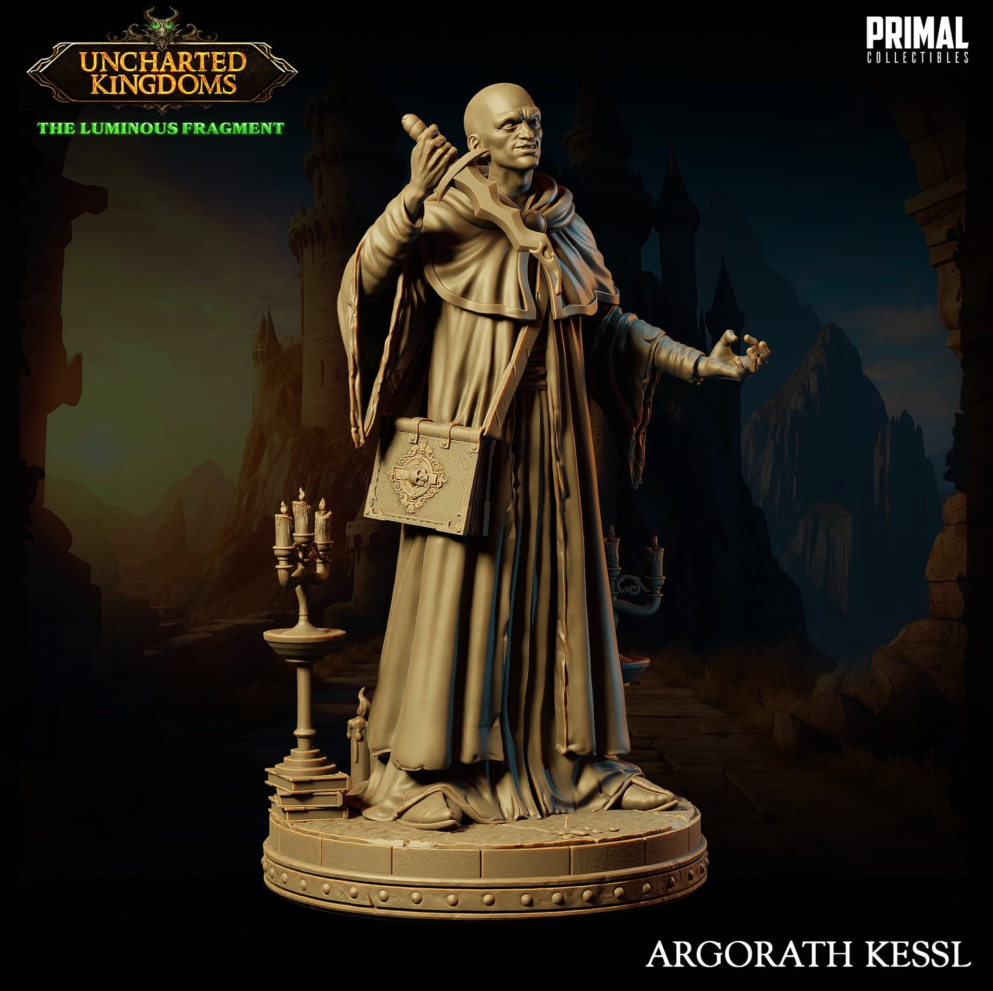 Evil Wizard Argorath | Primal Collectibles | Compatible with D&D/AoS | Fantasy