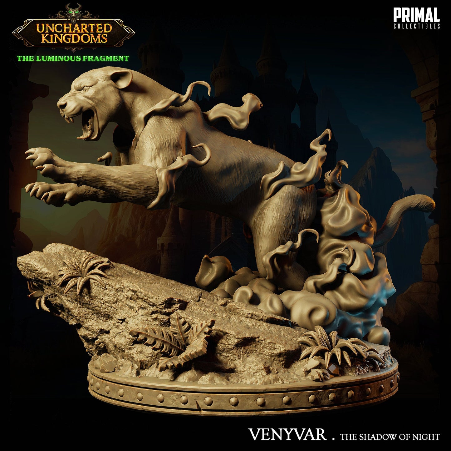 Phantom Panther Venyvar | Primal Collectibles | Compatible with D&D/AoS | Fantasy