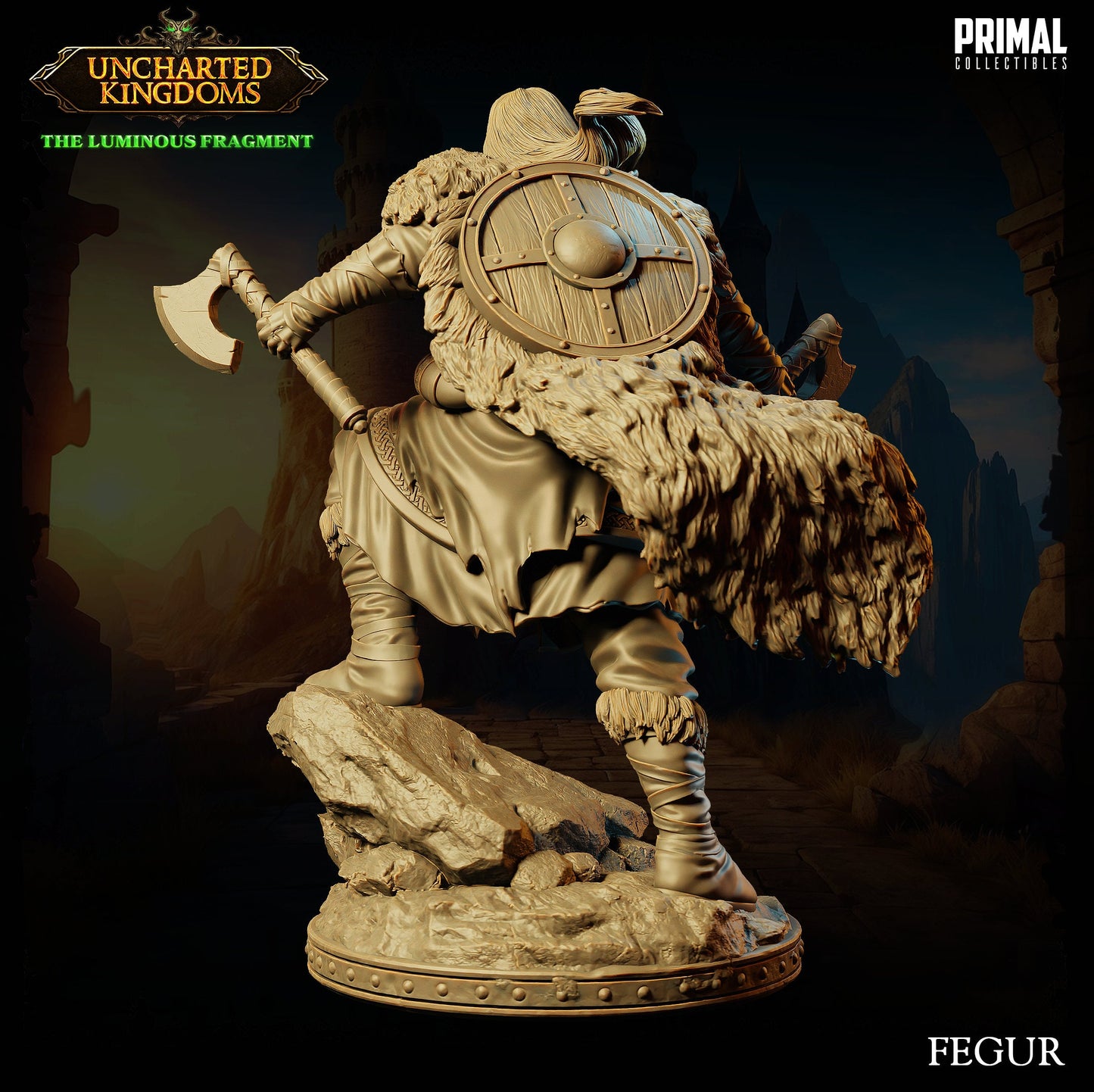Human Barbarian Male/Female | Primal Collectibles | Compatible with D&D/AoS | Fantasy