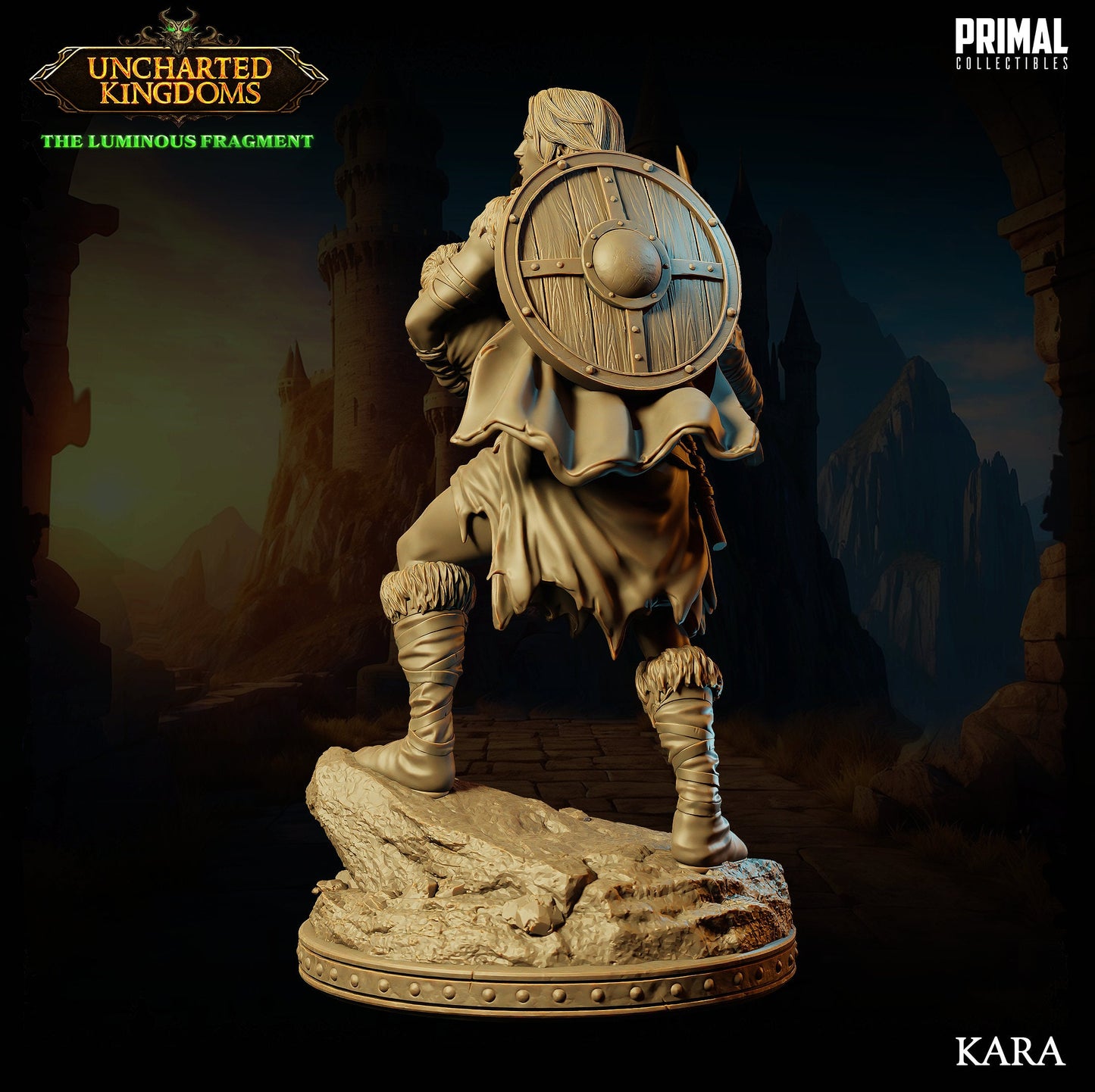 Human Barbarian Male/Female | Primal Collectibles | Compatible with D&D/AoS | Fantasy