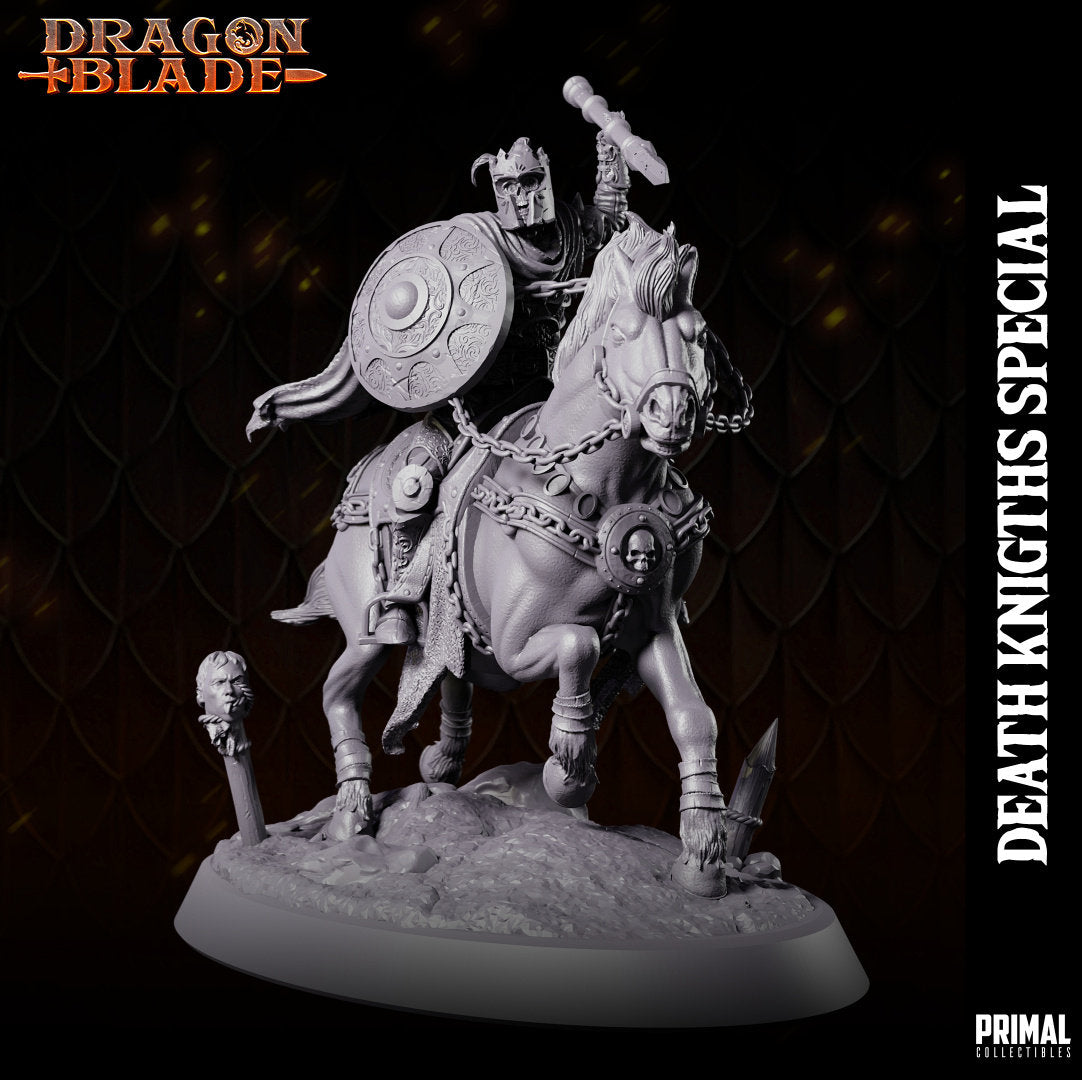 Death Knight on Horse | Primal Collectibles | Compatible with D&D/AoS | Fantasy