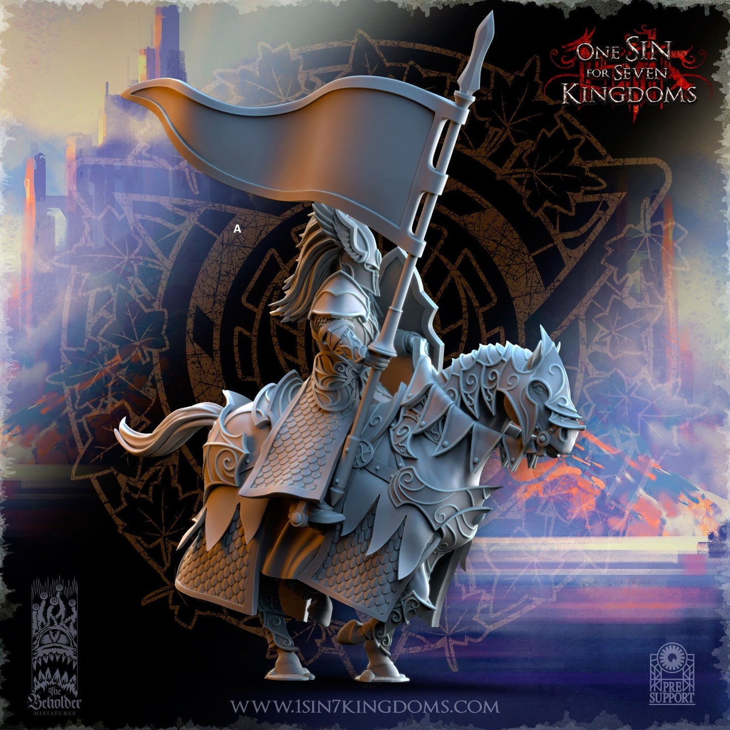 Knights of Ashur Command | The Beholder Miniatures | Compatible with D&D/AoS | Fantasy | Tabletop RPG