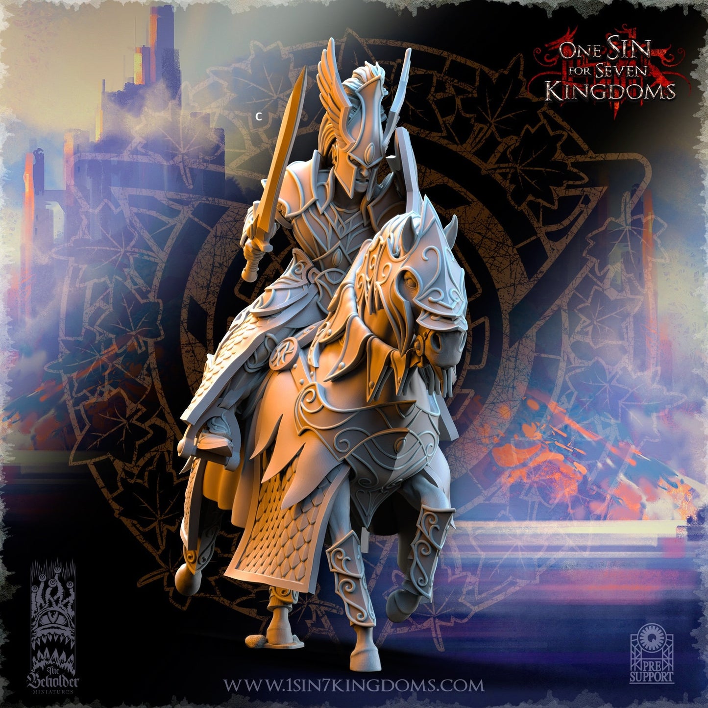 Knights of Ashur | The Beholder Miniatures | Compatible with D&D/AoS | Fantasy | Tabletop RPG