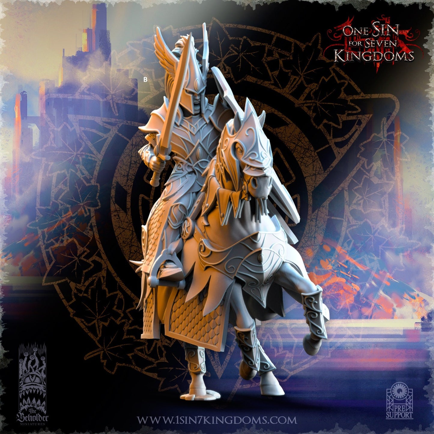 Knights of Ashur | The Beholder Miniatures | Compatible with D&D/AoS | Fantasy | Tabletop RPG