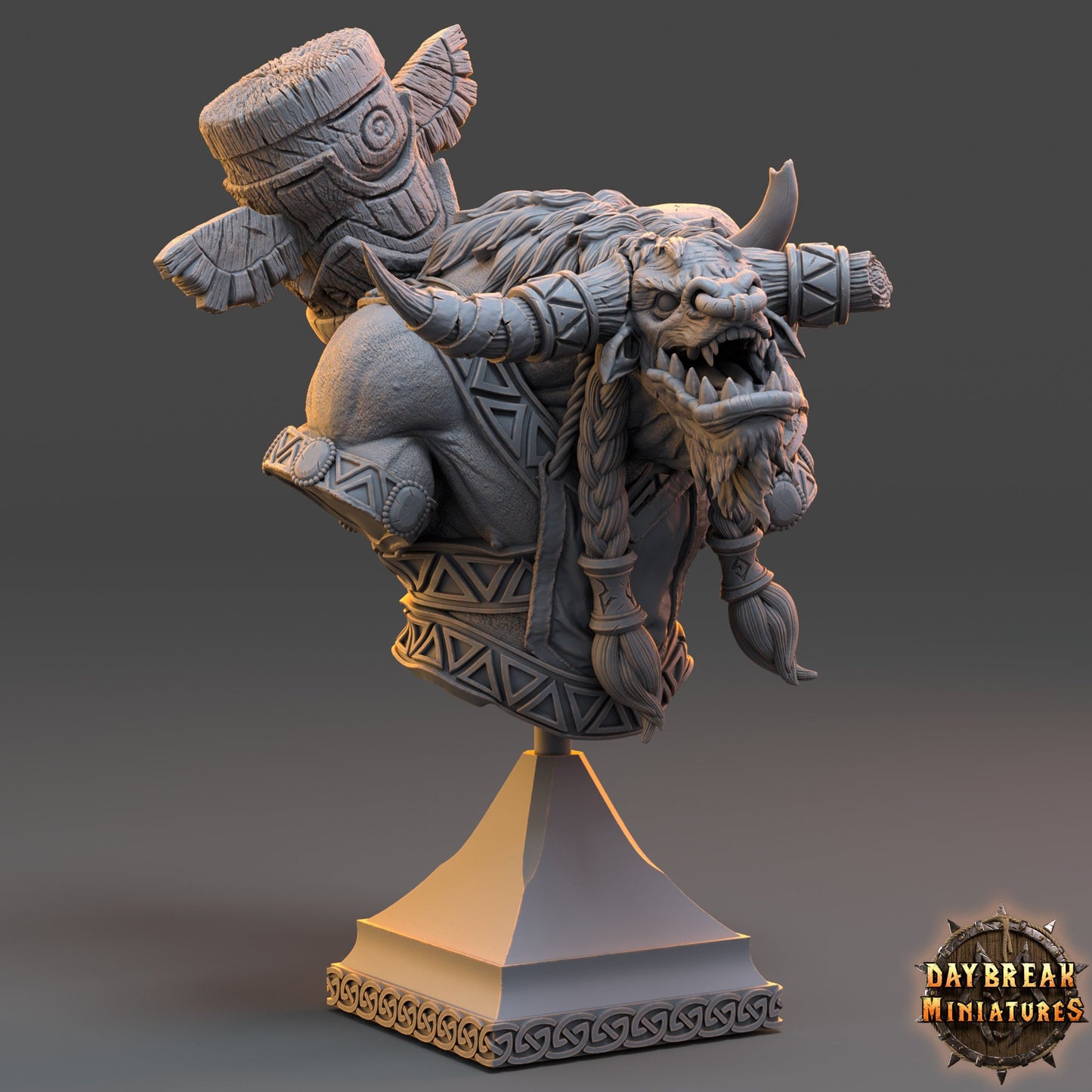 Christo Hellborn Bust | DayBreak Miniatures | Compatible with D&D/AOS | Fantasy | Tabletop