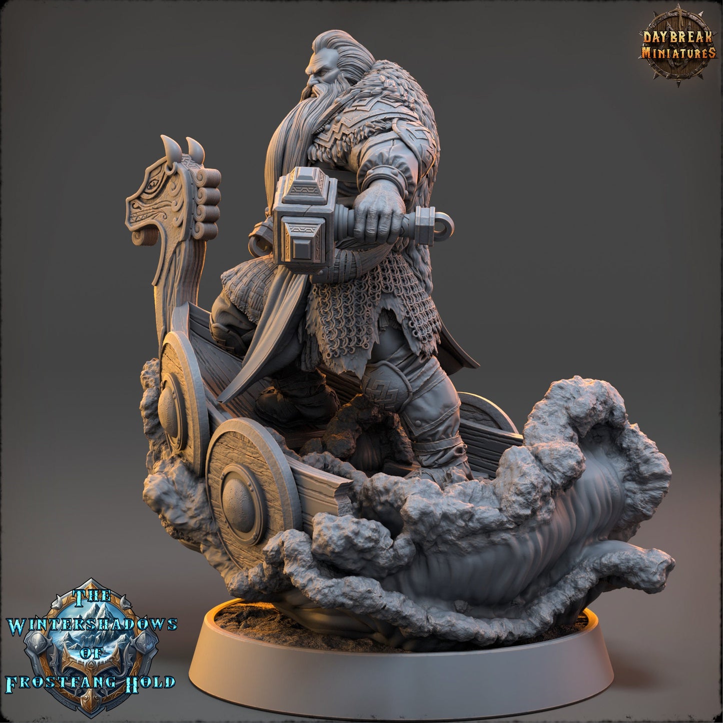 Baldur Stormstriker | DayBreak Miniatures | Compatible with D&D/AOS | Fantasy | Tabletop RPG