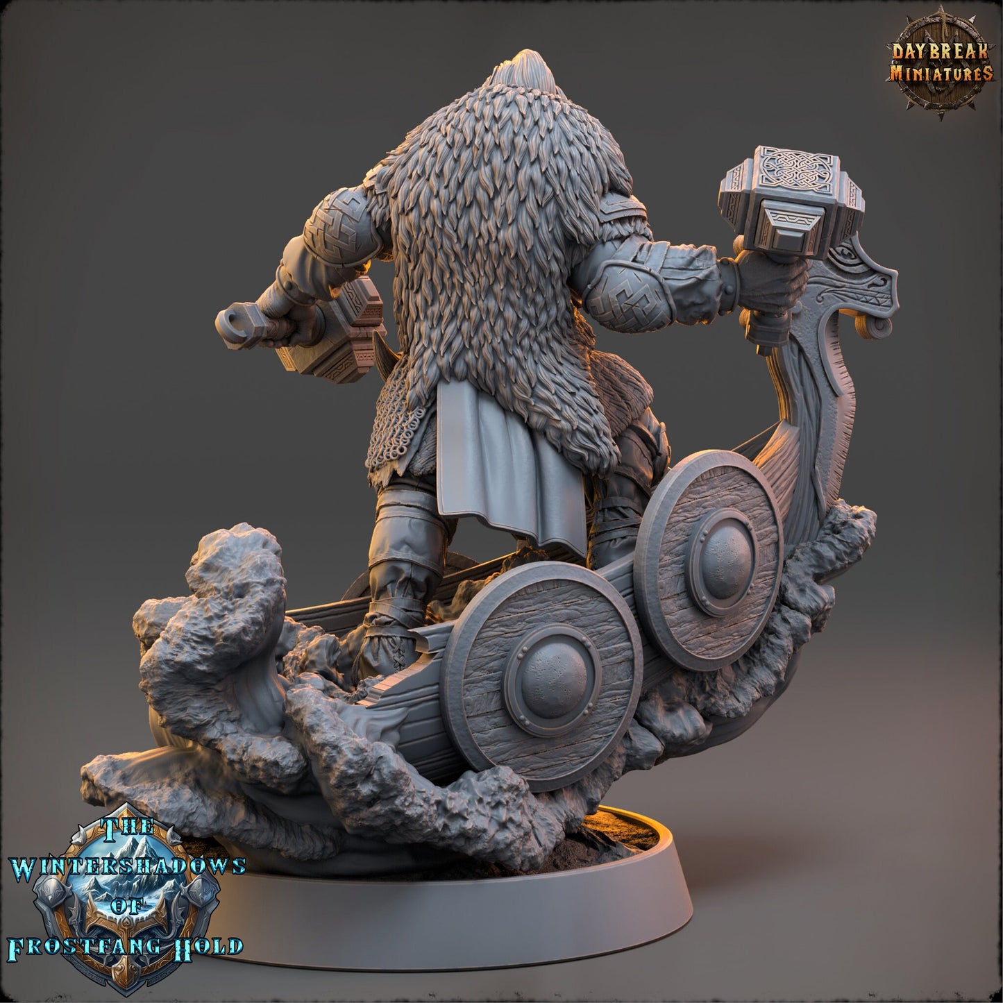 Baldur Stormstriker | DayBreak Miniatures | Compatible with D&D/AOS | Fantasy | Tabletop RPG