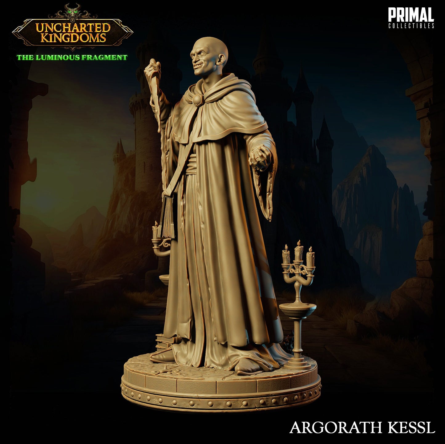 Evil Wizard Argorath | Primal Collectibles | Compatible with D&D/AoS | Fantasy