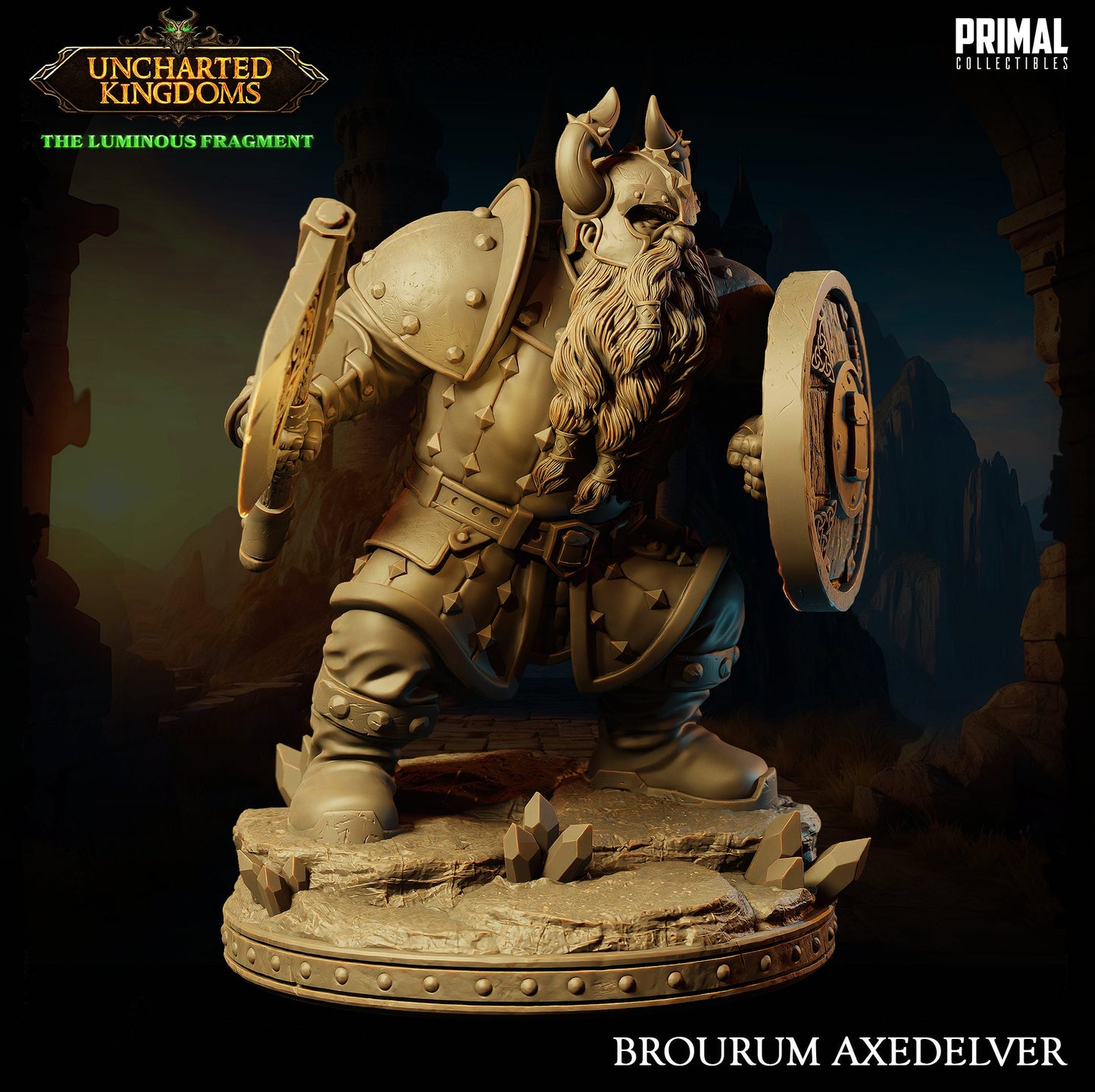 Dwarf Brourum | Primal Collectibles | Compatible with D&D/AoS | Fantasy