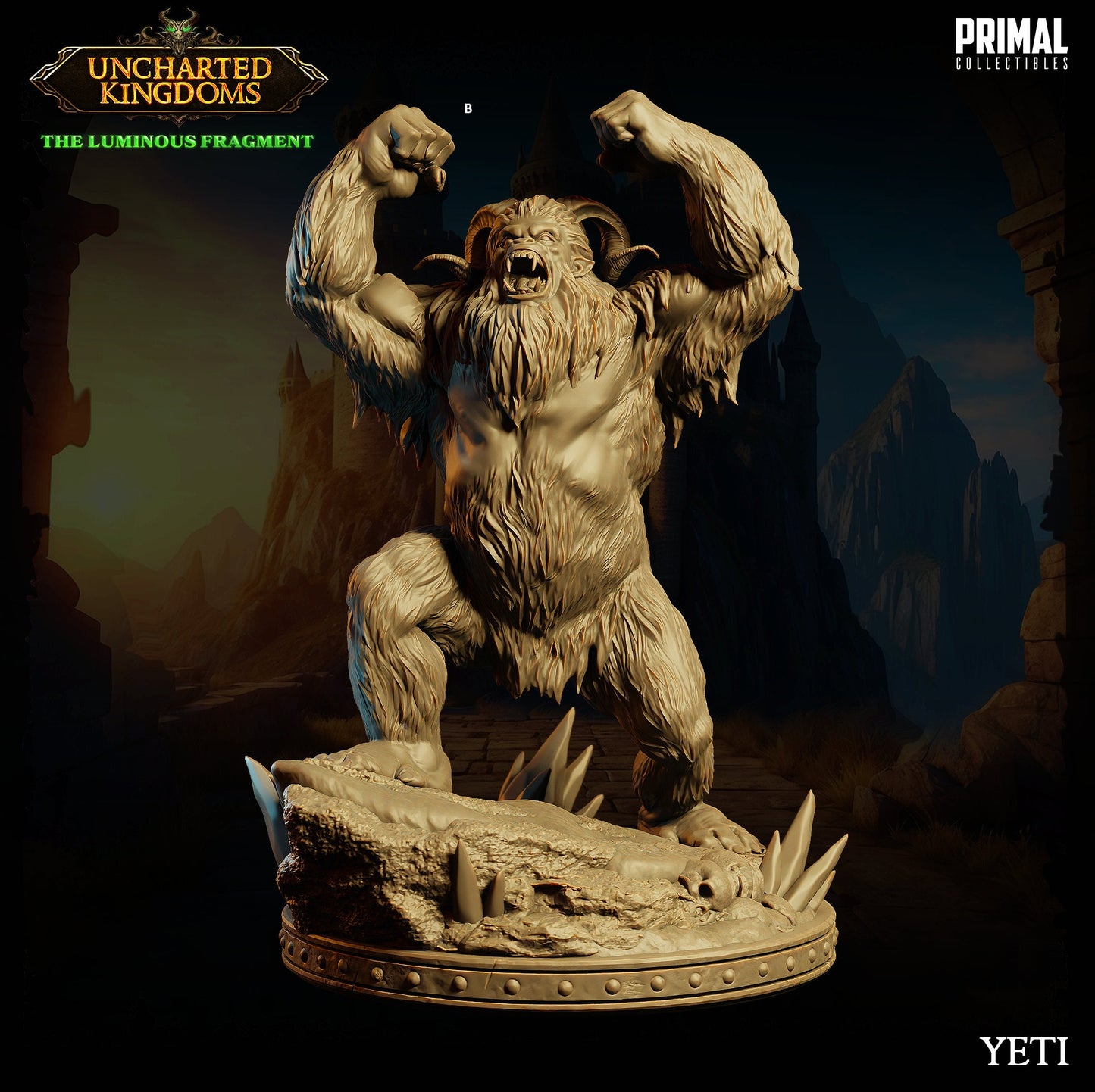 Frost Yeti | Primal Collectibles | Compatible with D&D/AoS | Fantasy