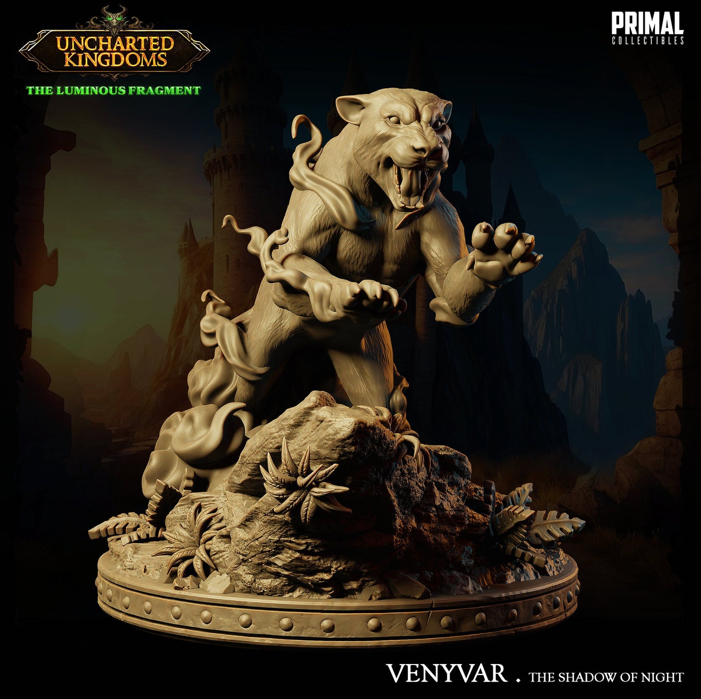 Phantom Panther Venyvar | Primal Collectibles | Compatible with D&D/AoS | Fantasy