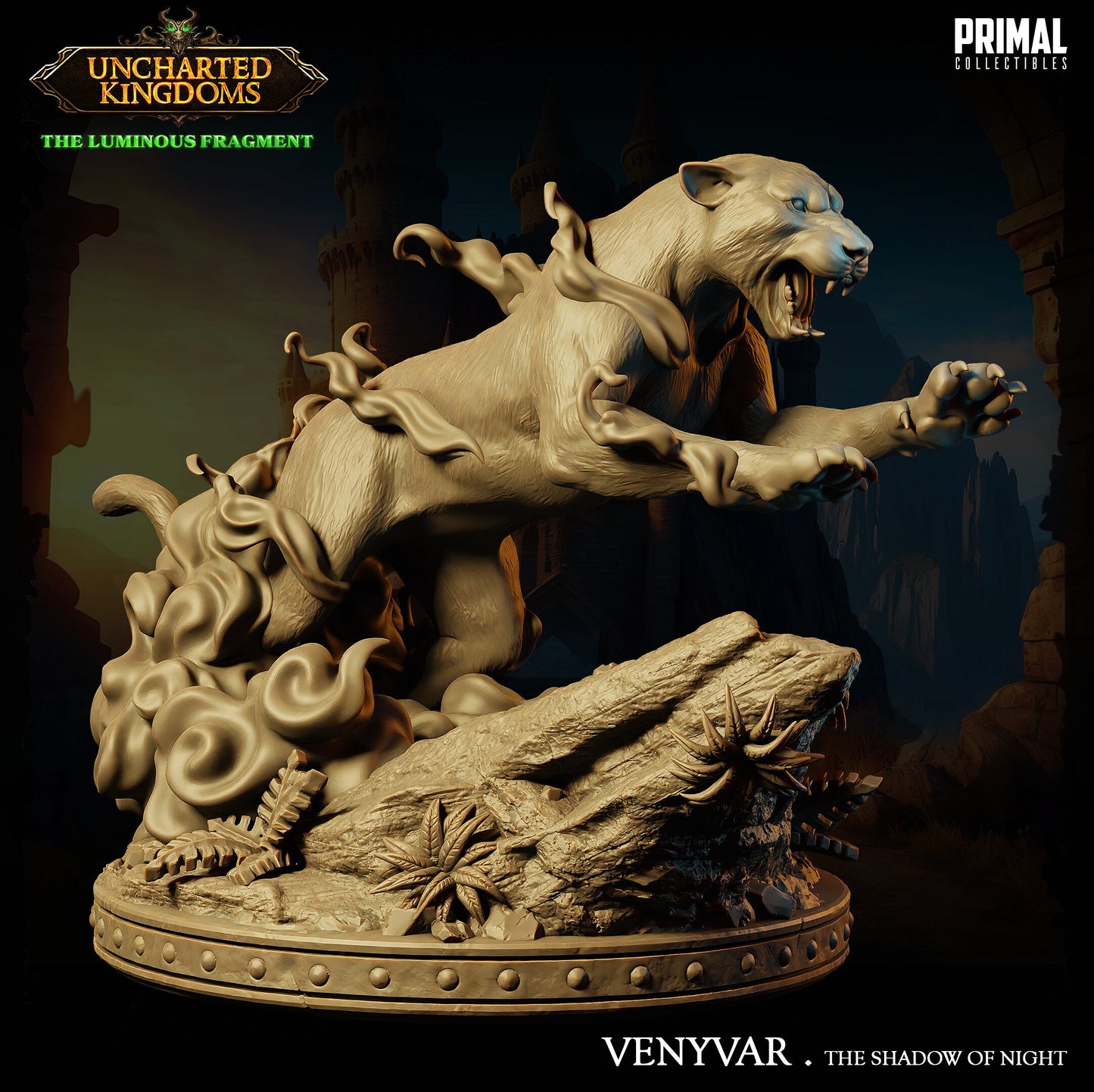 Phantom Panther Venyvar | Primal Collectibles | Compatible with D&D/AoS | Fantasy