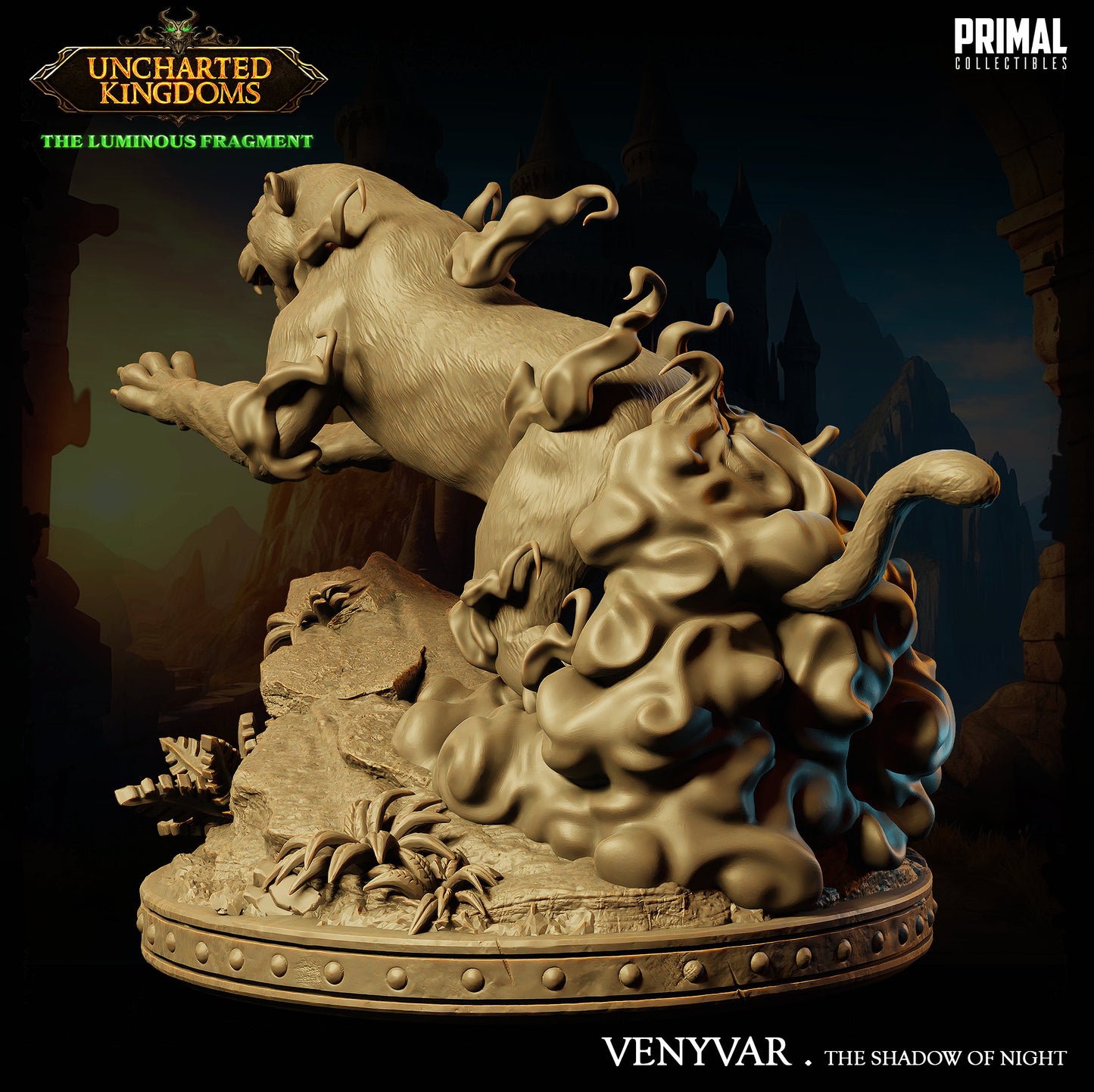 Phantom Panther Venyvar | Primal Collectibles | Compatible with D&D/AoS | Fantasy