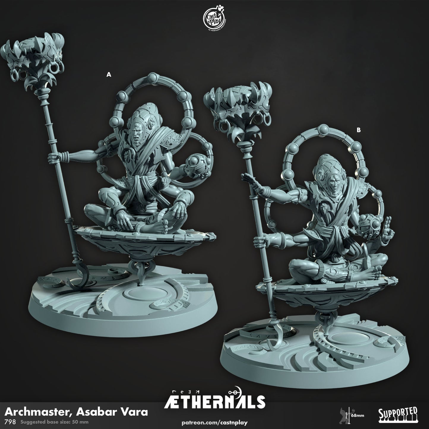 Archmaster Asabar Vara | CastnPlay | Compatible with D&D/AoS | Fantasy
