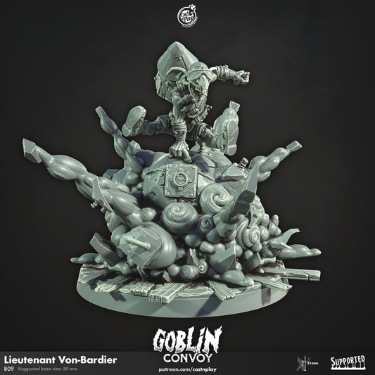 Goblin Lieutenant Von-Bardier | CastnPlay | Compatible with D&D/AoS | Fantasy