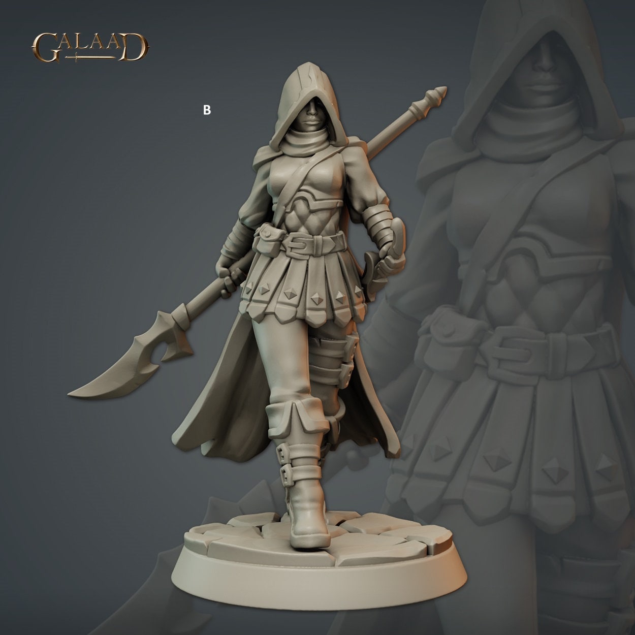 Female Thieves Guild Member | Galaad Miniatures | Compatible with D&D/AoS | Fantasy | Tabletop RPG