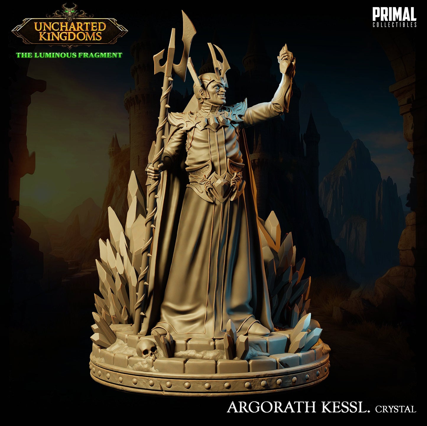 Dark Wizard Argorath | Primal Collectibles | Compatible with D&D/AoS | Fantasy