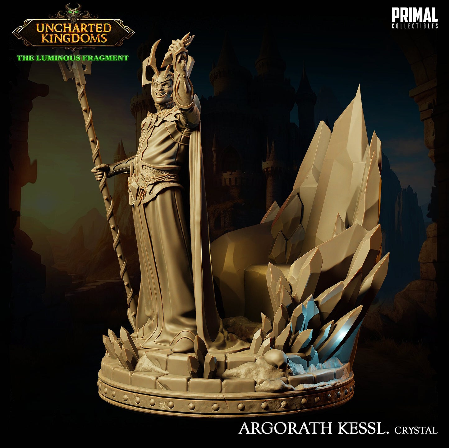 Dark Wizard Argorath | Primal Collectibles | Compatible with D&D/AoS | Fantasy