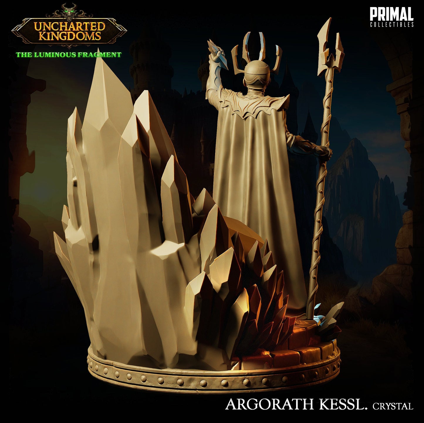 Dark Wizard Argorath | Primal Collectibles | Compatible with D&D/AoS | Fantasy