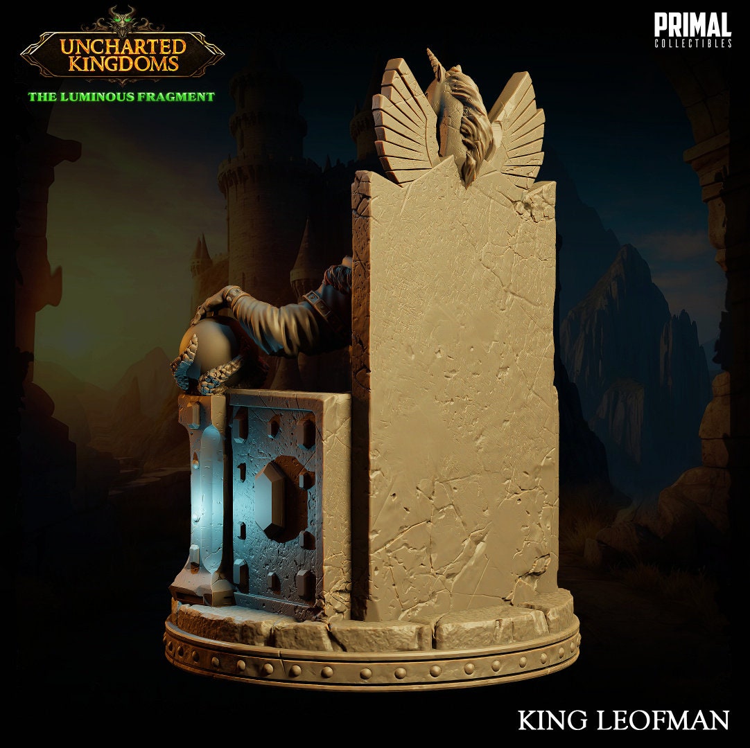 Undead King Leofman | Primal Collectibles | Compatible with D&D/AoS | Fantasy