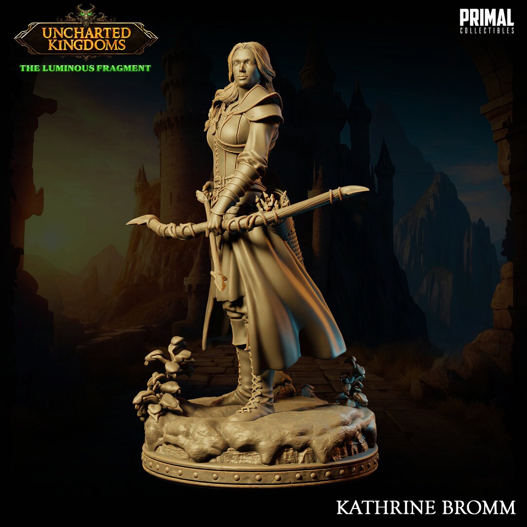 Female Archer Kathrine | Primal Collectibles | Compatible with D&D/AoS | Fantasy