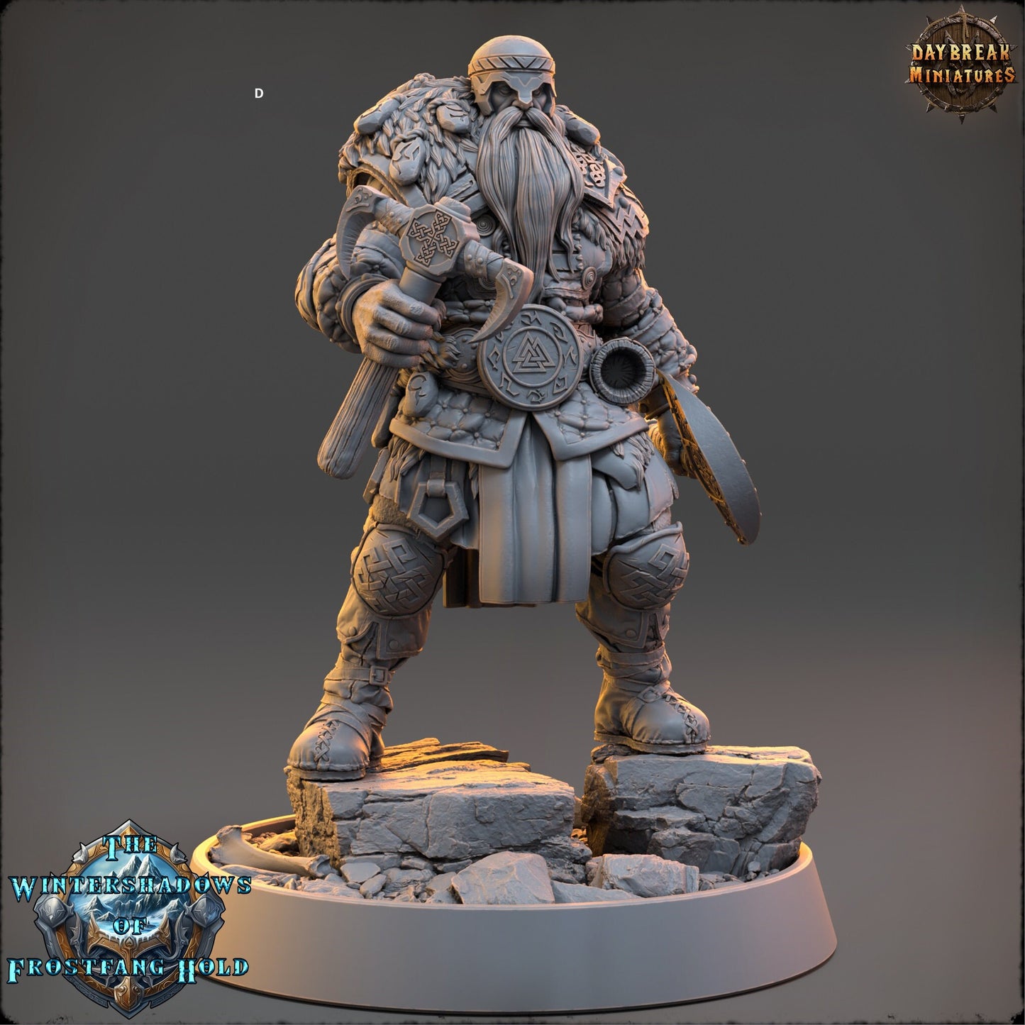 Frostfang Warriors | DayBreak Miniatures | Compatible with D&D/AOS | Fantasy | Tabletop RPG