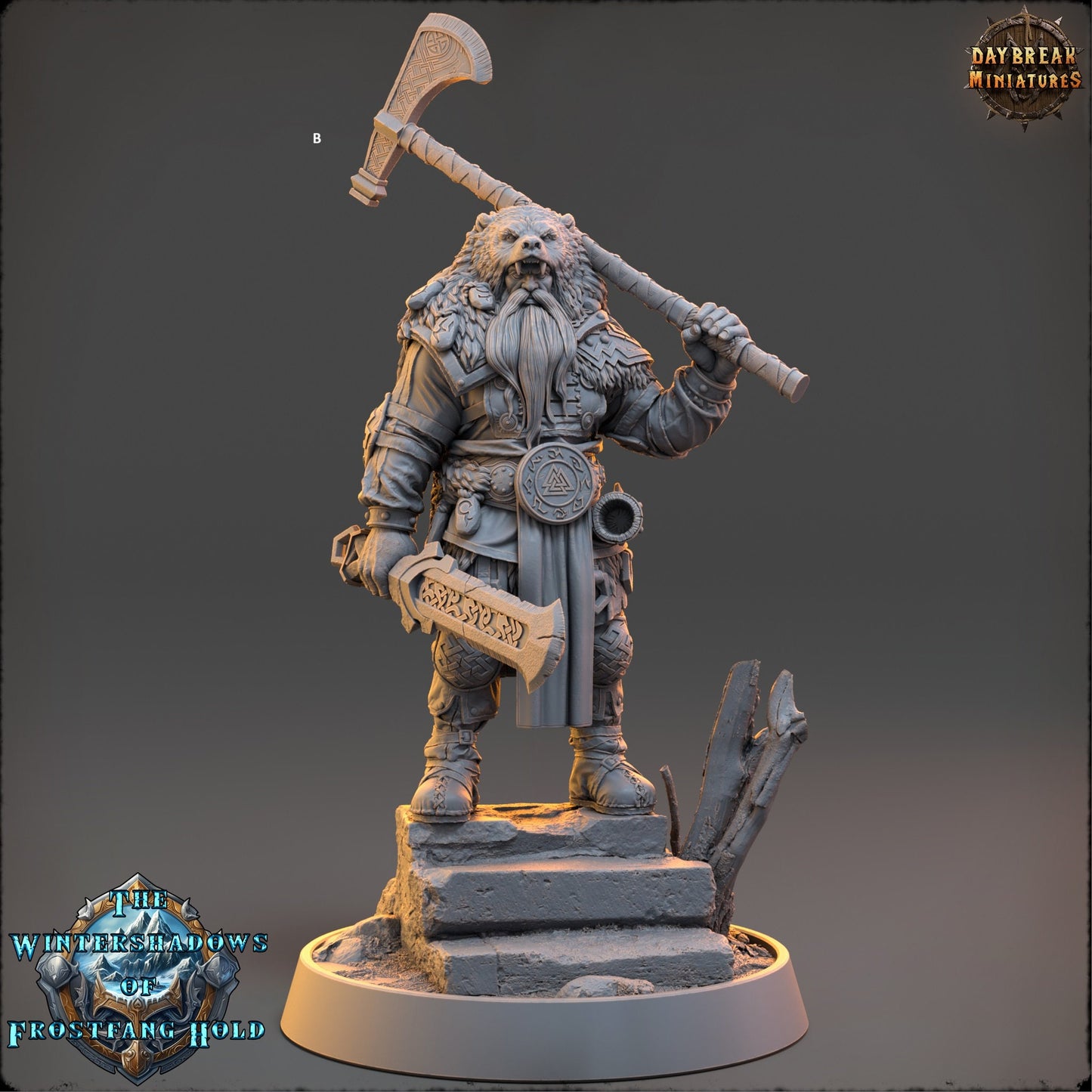 Frostfang Defenders | DayBreak Miniatures | Compatible with D&D/AOS | Fantasy | Tabletop RPG