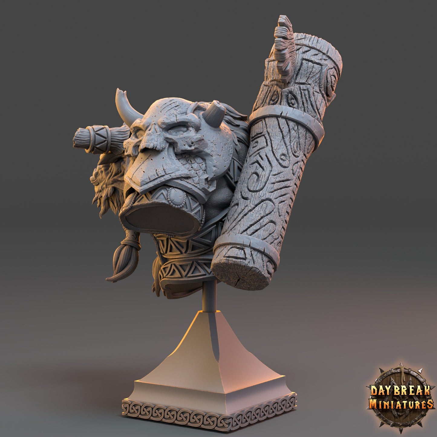 Christo Hellborn Bust | DayBreak Miniatures | Compatible with D&D/AOS | Fantasy | Tabletop