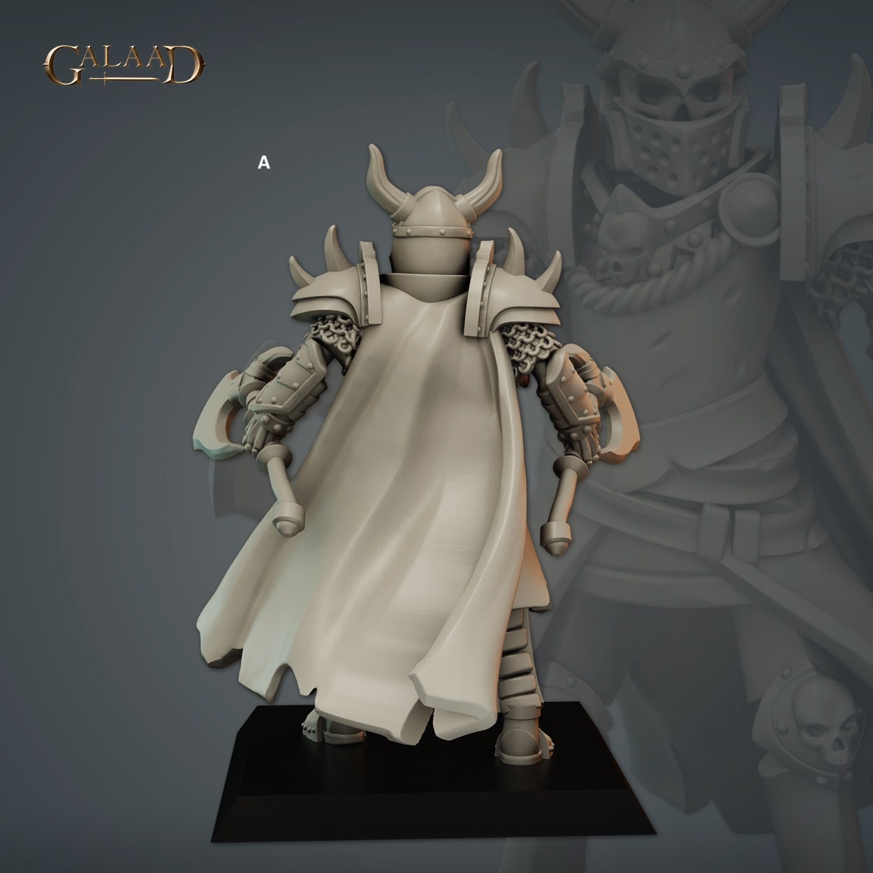 Undead Skeleton Knight | Galaad Miniatures | Compatible with D&D/AoS | Fantasy | Tabletop RPG