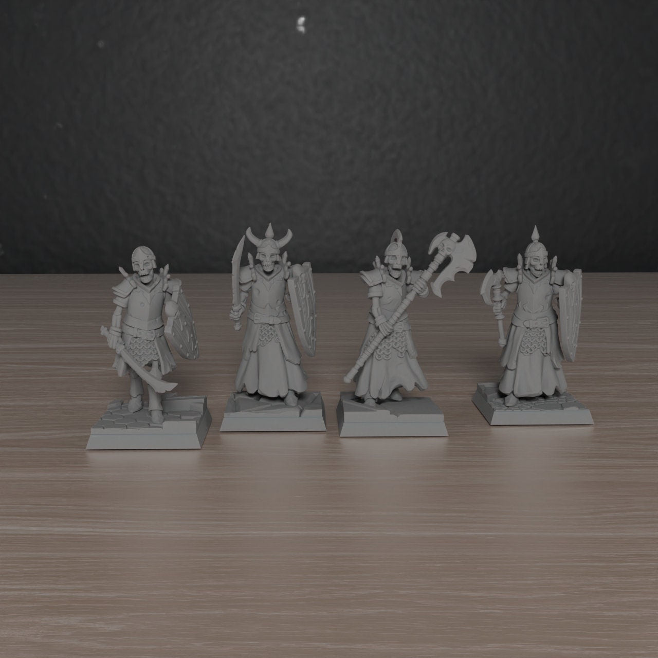 Undead Skeleton Warrior | Galaad Miniatures | Compatible with D&D/AoS | Fantasy | Tabletop RPG