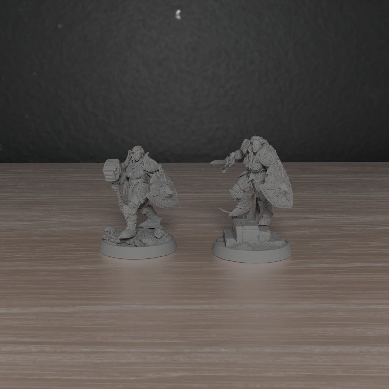 Female Paladins of the Silver Lion | DayBreak Miniatures | Compatible with D&D/AOS | Fantasy | Tabletop
