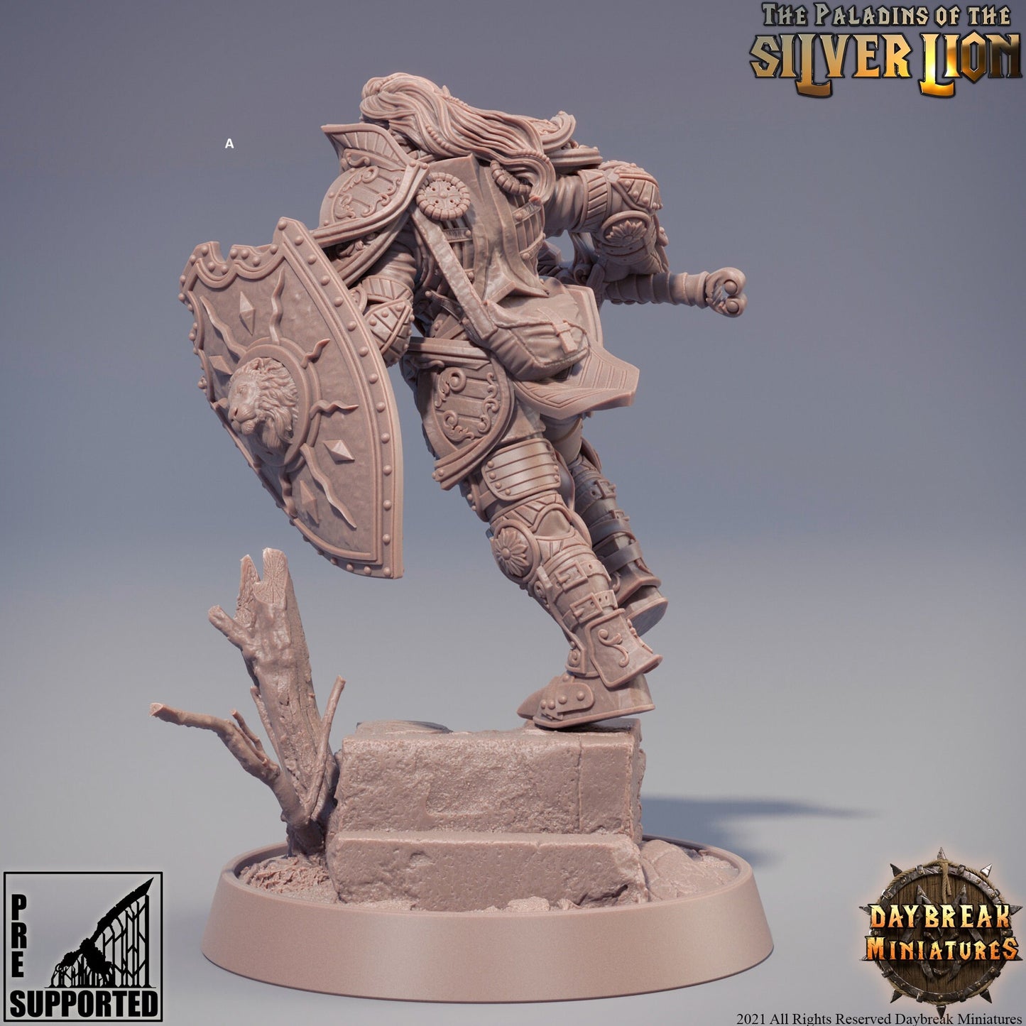 Female Paladins of the Silver Lion | DayBreak Miniatures | Compatible with D&D/AOS | Fantasy | Tabletop
