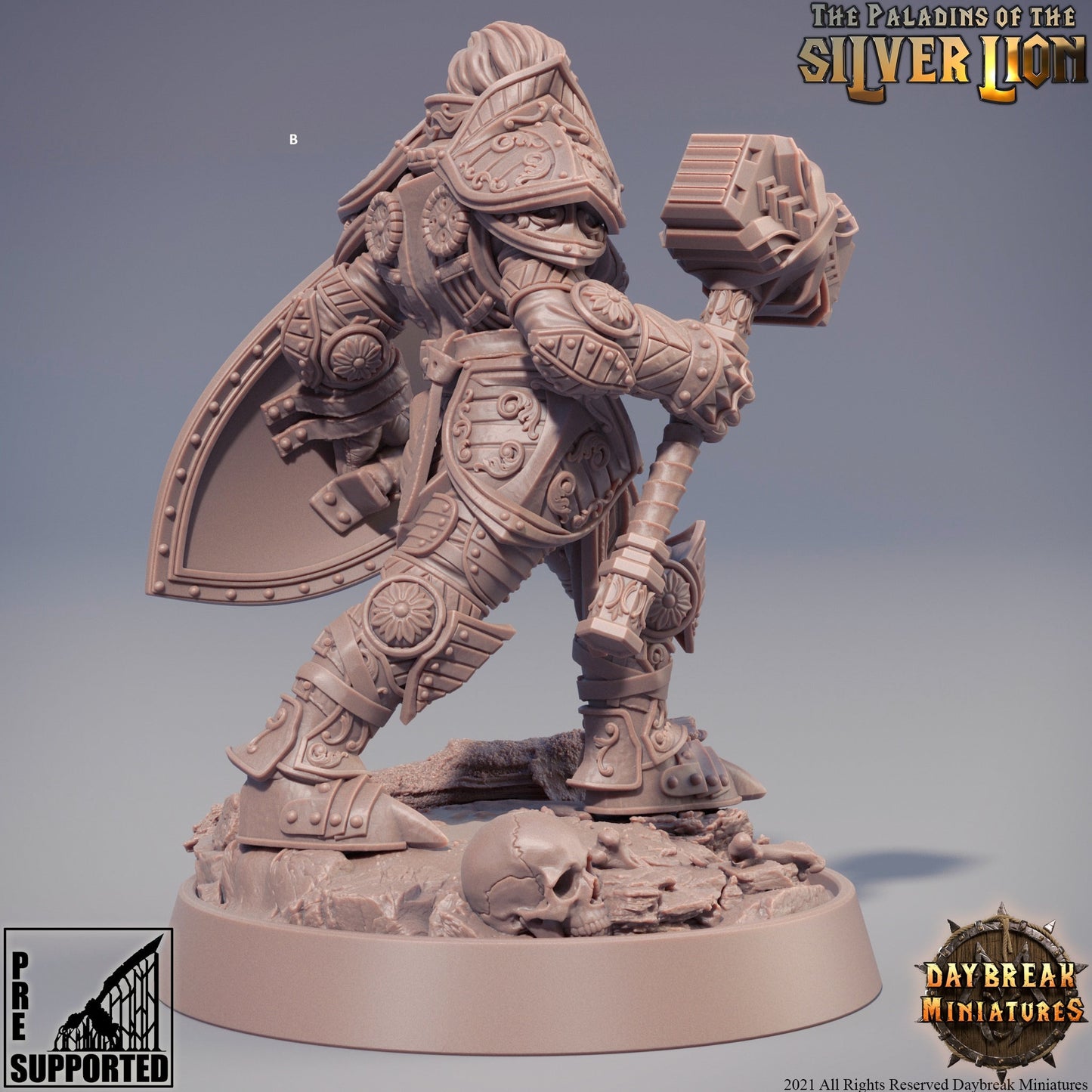 Female Paladins of the Silver Lion | DayBreak Miniatures | Compatible with D&D/AOS | Fantasy | Tabletop