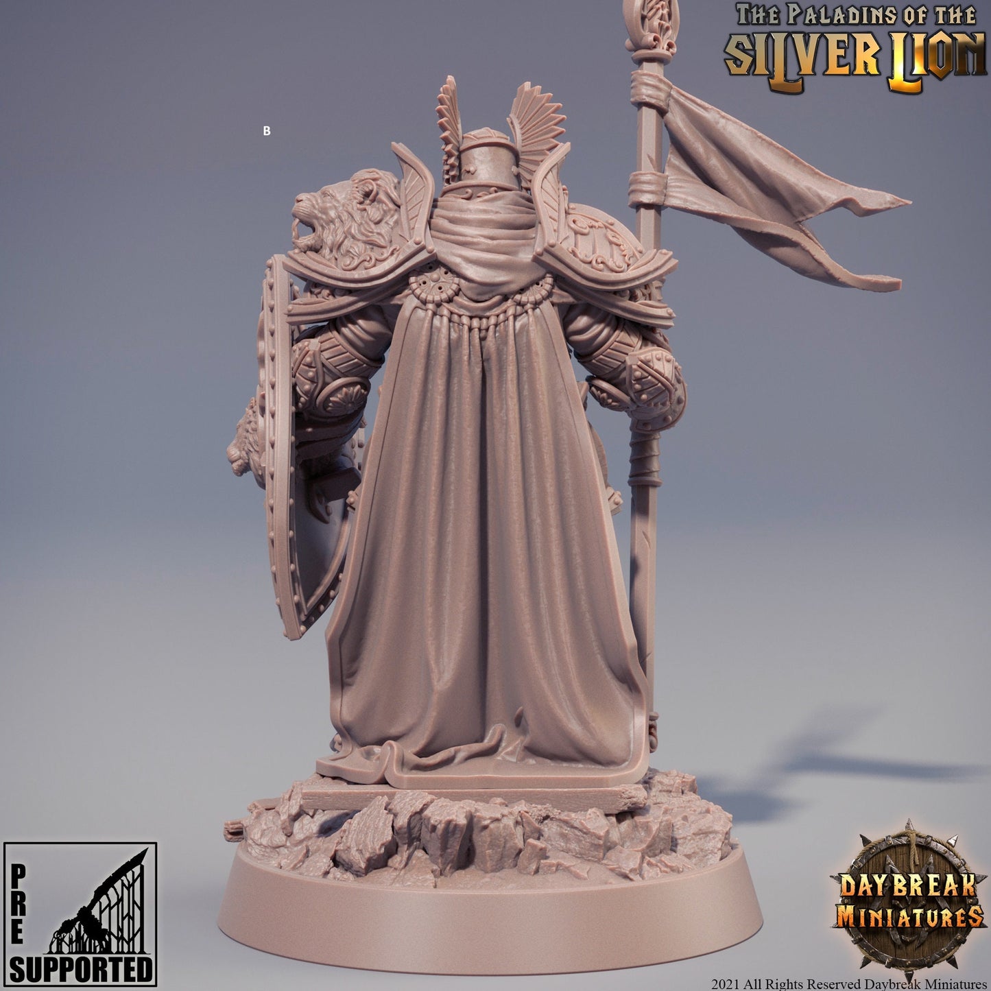 Paladin Knights of the Silver Lion | DayBreak Miniatures | Compatible with D&D/AOS | Fantasy | Tabletop
