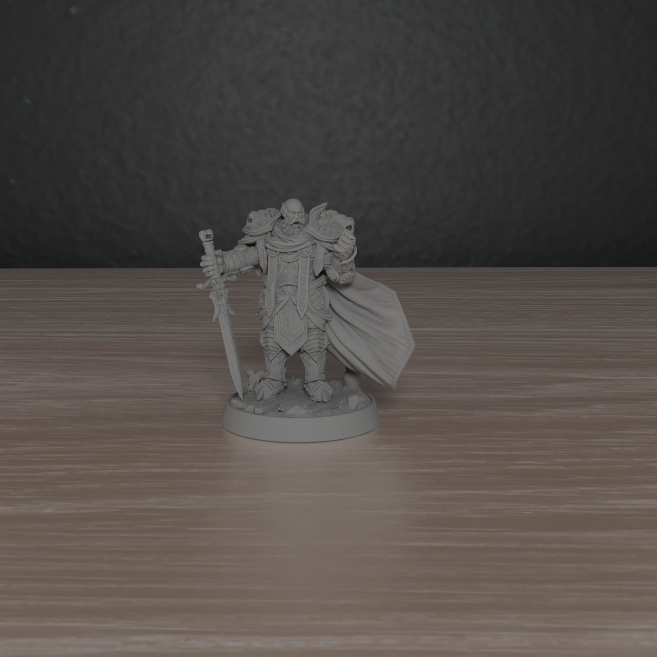 Paladin Commander of the Silver Lion | DayBreak Miniatures | Compatible with D&D/AOS | Fantasy | Tabletop
