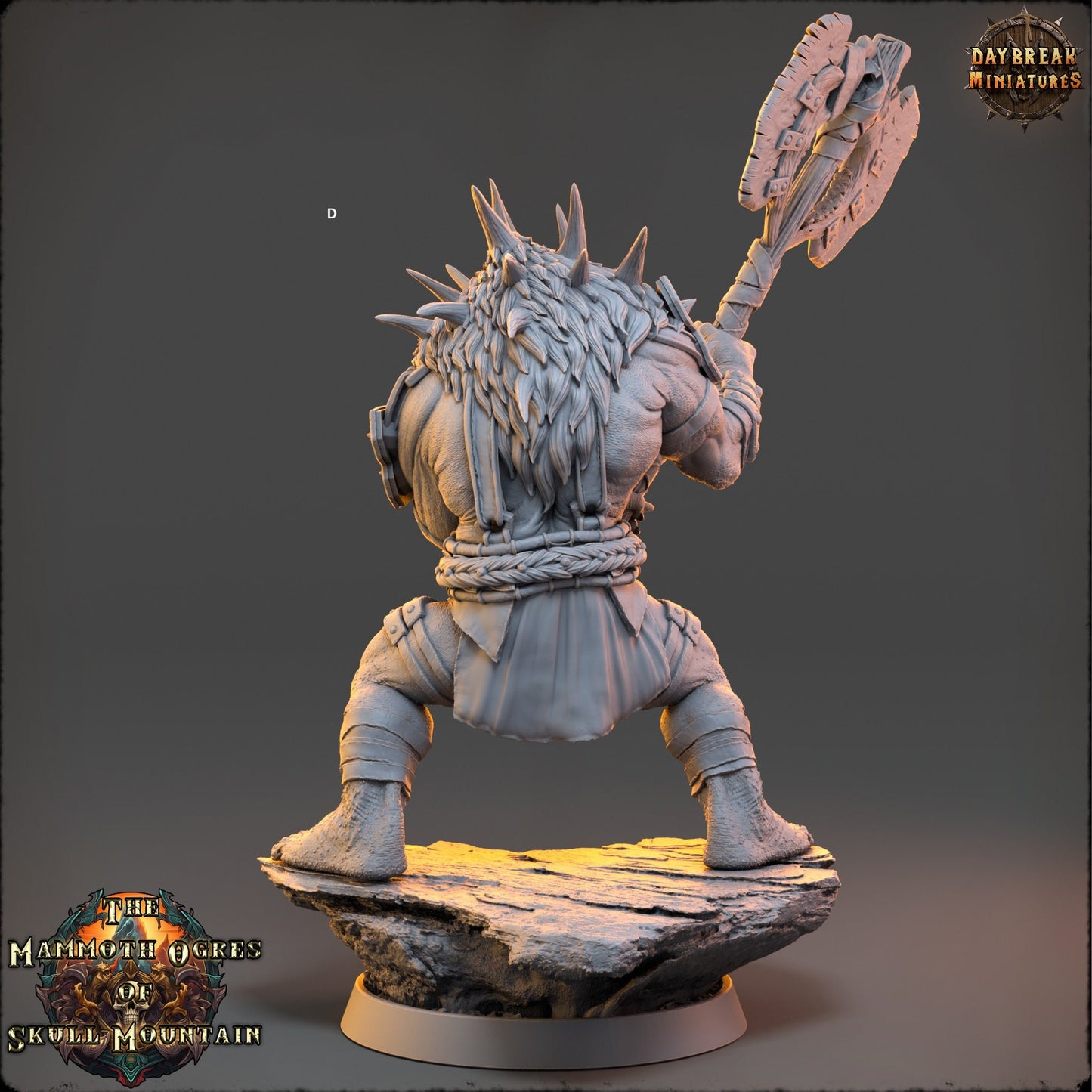 Mammoth Ogres with Great Weapons | DayBreak Miniatures | Compatible with D&D/AOS | Fantasy | Tabletop