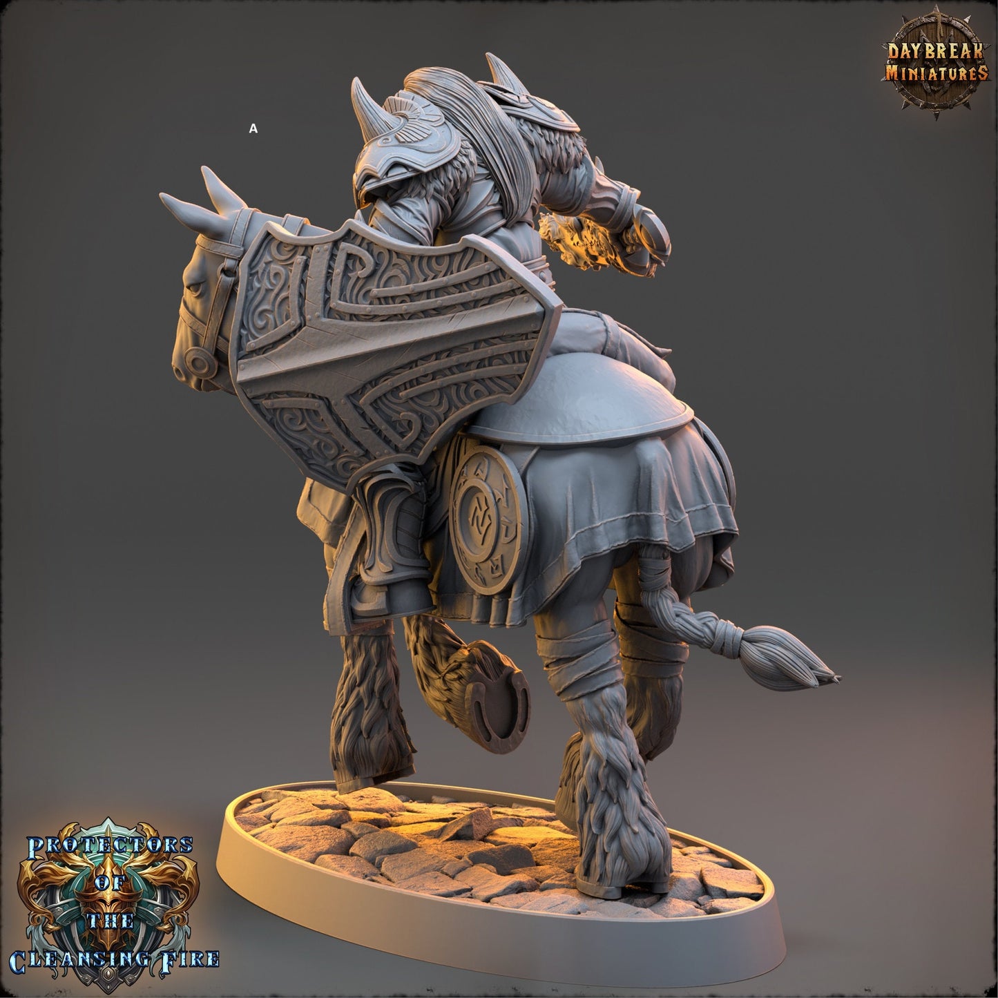Cleansing Flame Knight | DayBreak Miniatures | Compatible with D&D/AOS | Fantasy | Tabletop