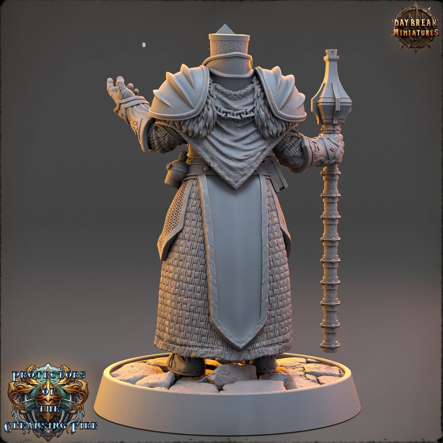 Mage of the Cleansing Flame | DayBreak Miniatures | Compatible with D&D/AOS | Fantasy | Tabletop