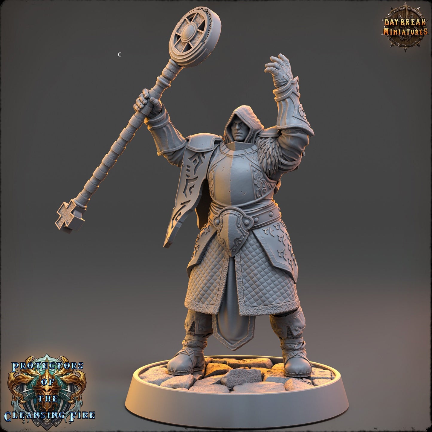 Mage of the Cleansing Flame | DayBreak Miniatures | Compatible with D&D/AOS | Fantasy | Tabletop