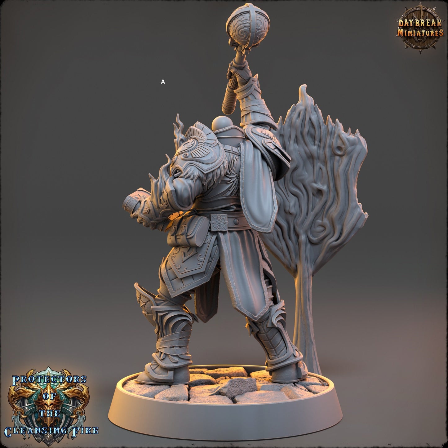 Mage of the Cleansing Flame | DayBreak Miniatures | Compatible with D&D/AOS | Fantasy | Tabletop
