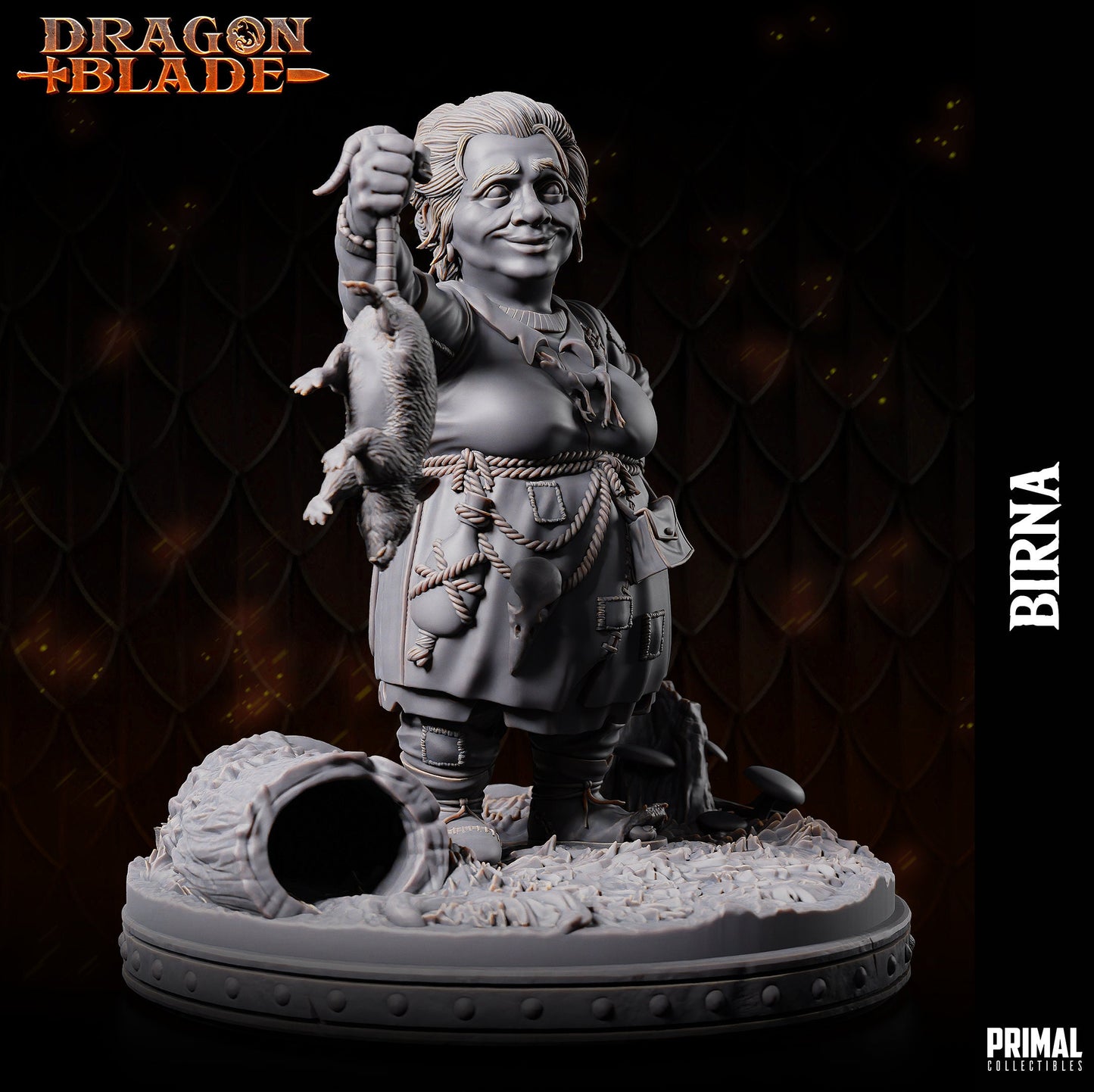 Female Dwarf Birna | Primal Collectibles | Compatible with D&D/AoS | Fantasy