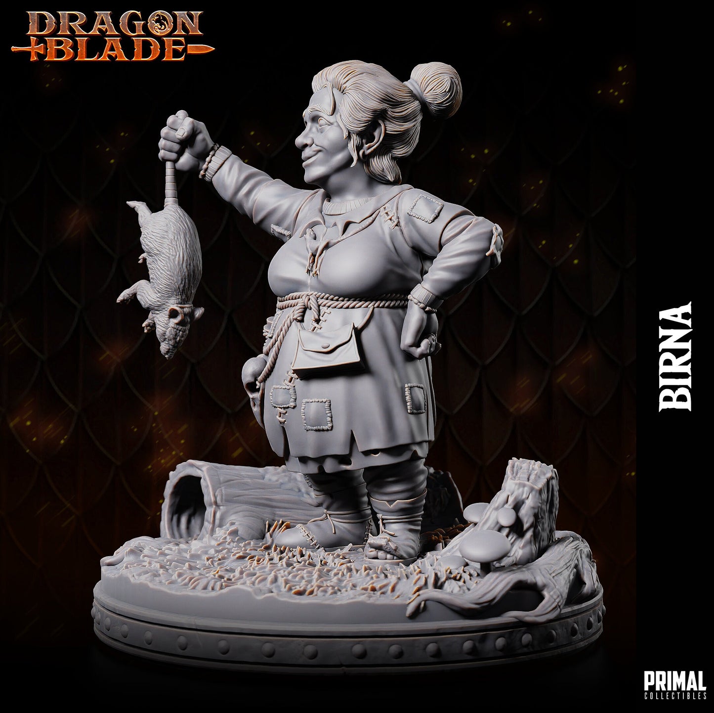Female Dwarf Birna | Primal Collectibles | Compatible with D&D/AoS | Fantasy