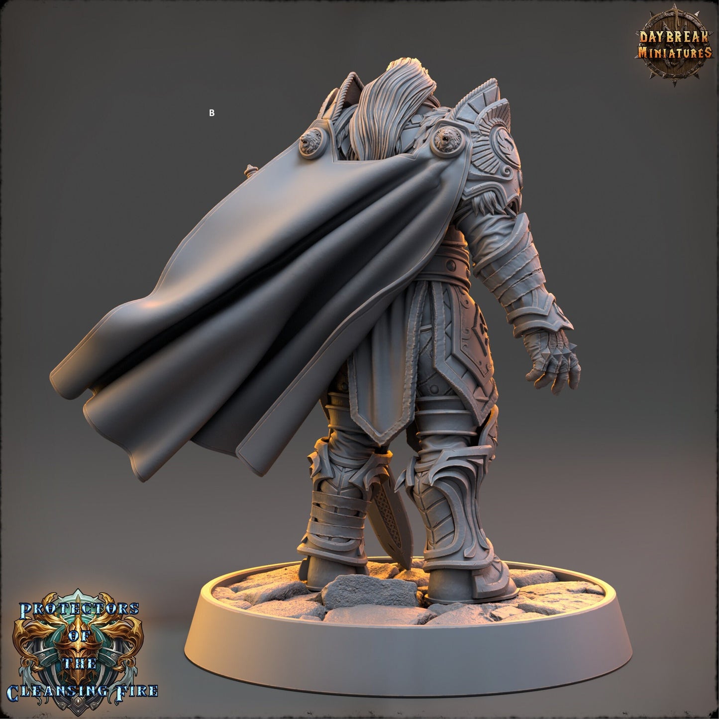 Warrior of the Cleansing Flame | DayBreak Miniatures | Compatible with D&D/AOS | Fantasy | Tabletop