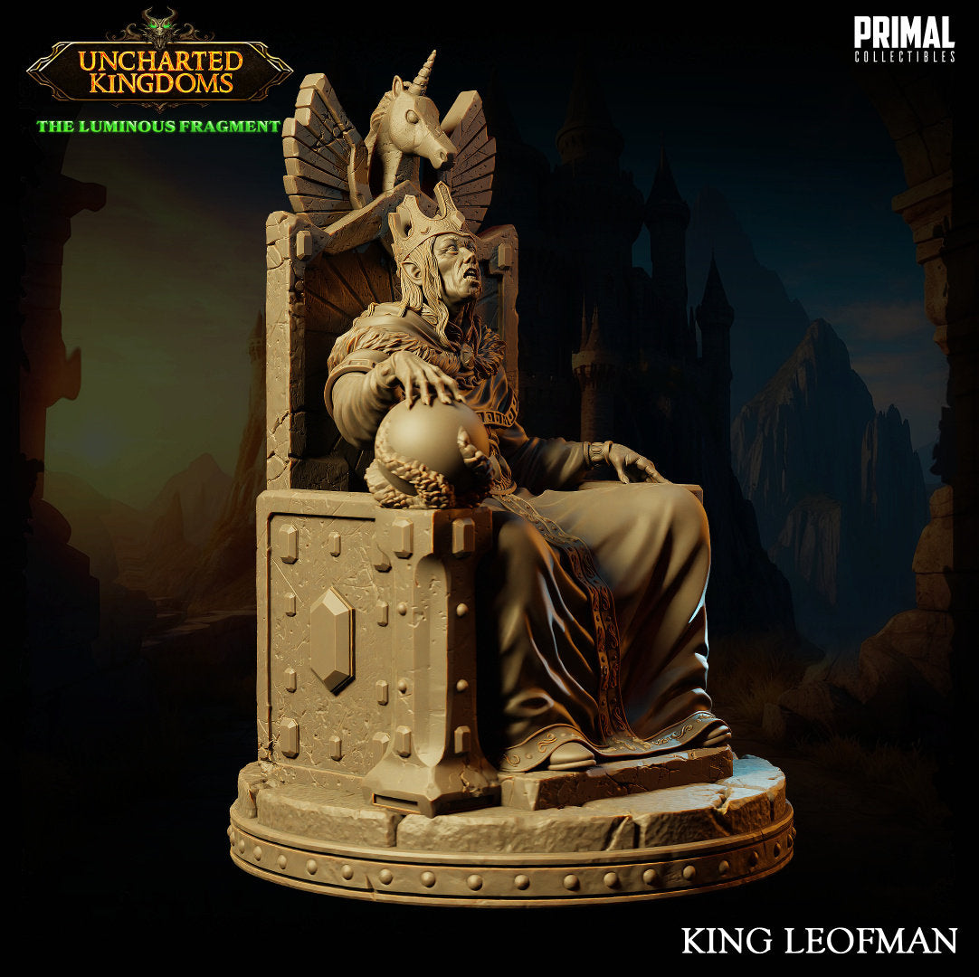 Undead King Leofman | Primal Collectibles | Compatible with D&D/AoS | Fantasy