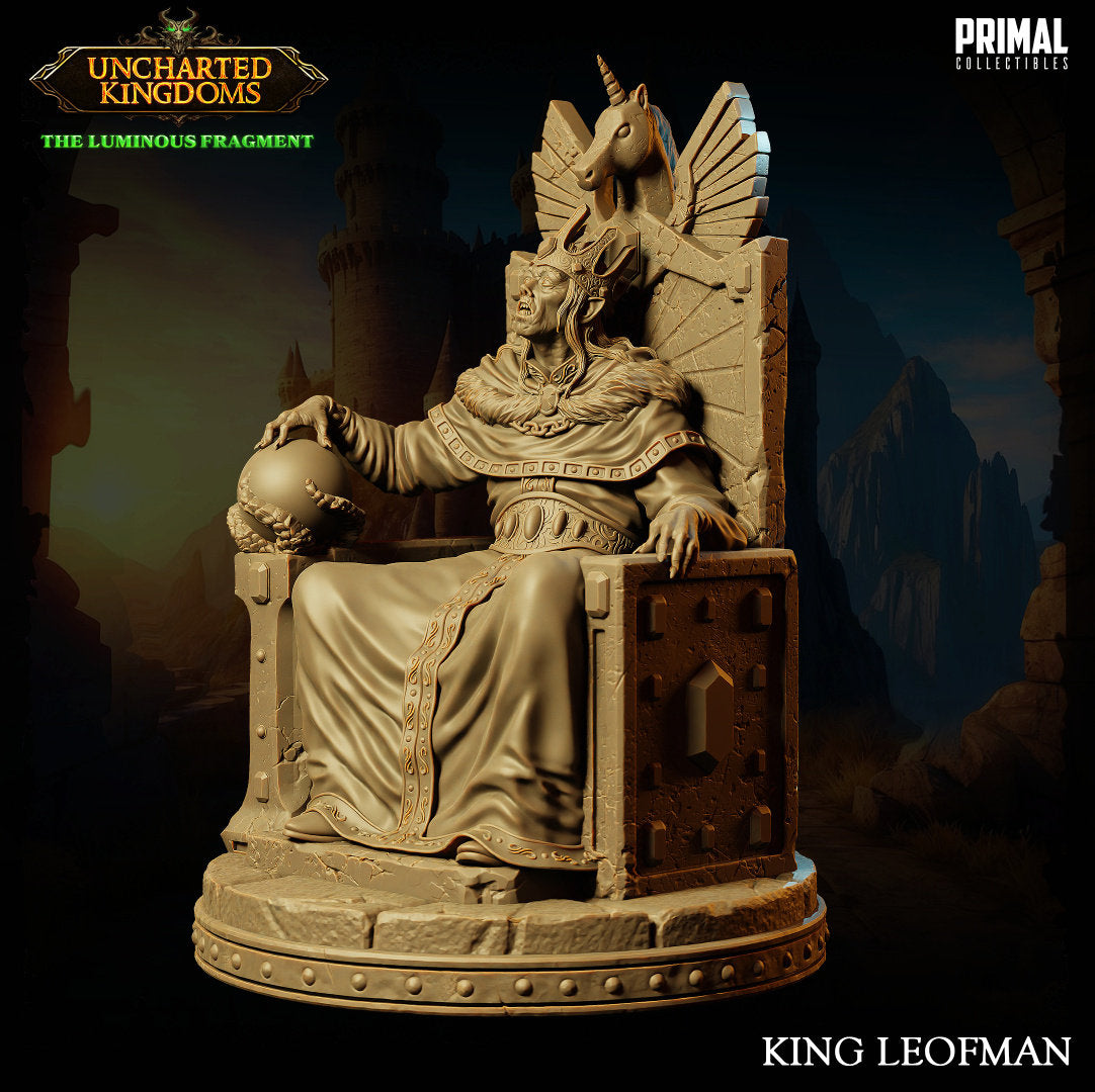 Undead King Leofman | Primal Collectibles | Compatible with D&D/AoS | Fantasy