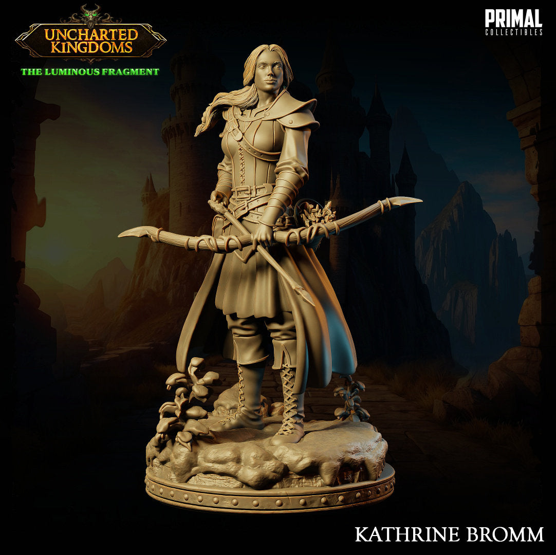Female Archer Kathrine | Primal Collectibles | Compatible with D&D/AoS | Fantasy